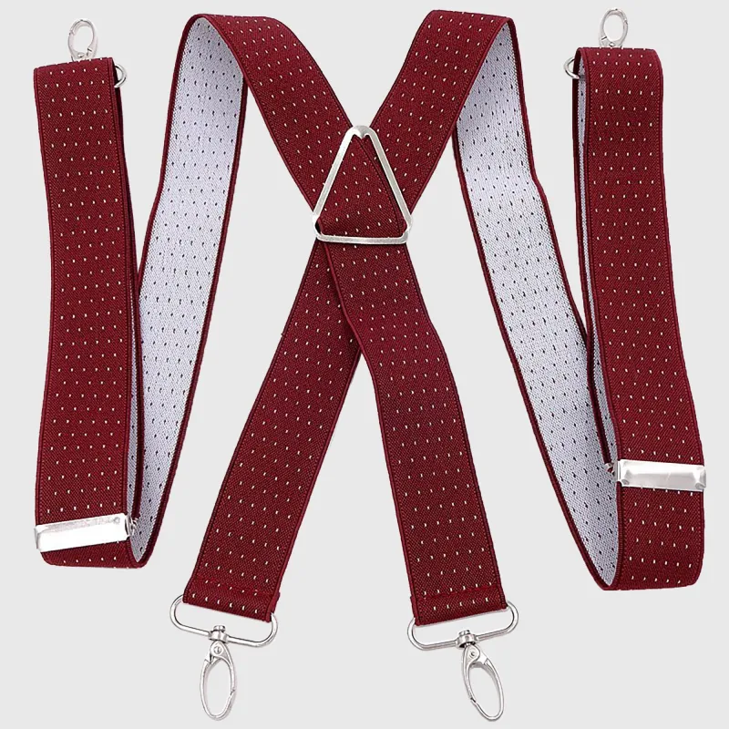 Anna-Kaci Men's Adjustable Suspenders 46in Elastic Suspenders with Clips for Formal & Casual Wear made by Anna-Kaci