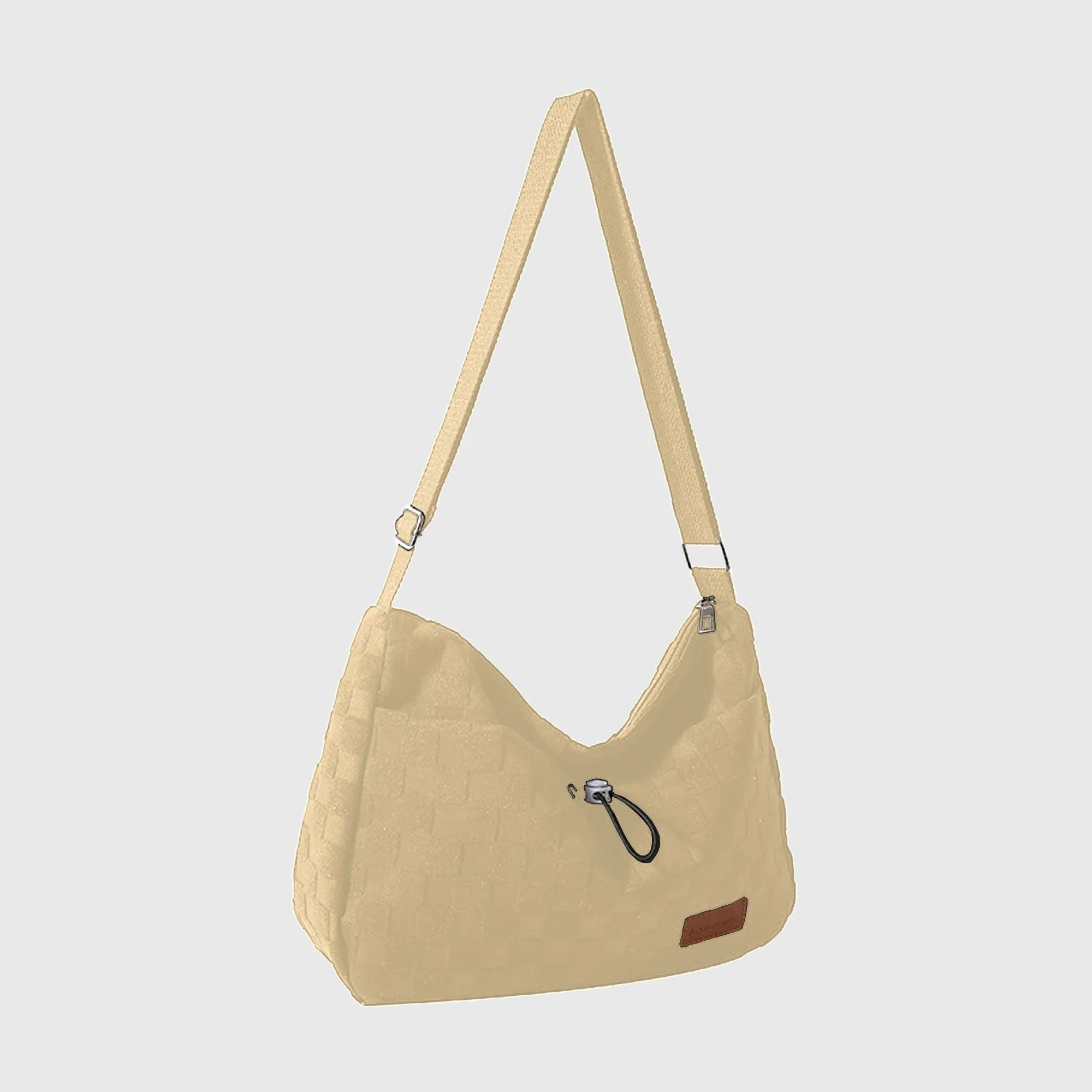 Anna-Kaci Women's Woven Canvas Crossbody Bag - Adjustable Strap 3-in-1 (Shoulder/Handheld) Bag sold by Anna-Kaci product image thumbnail 5