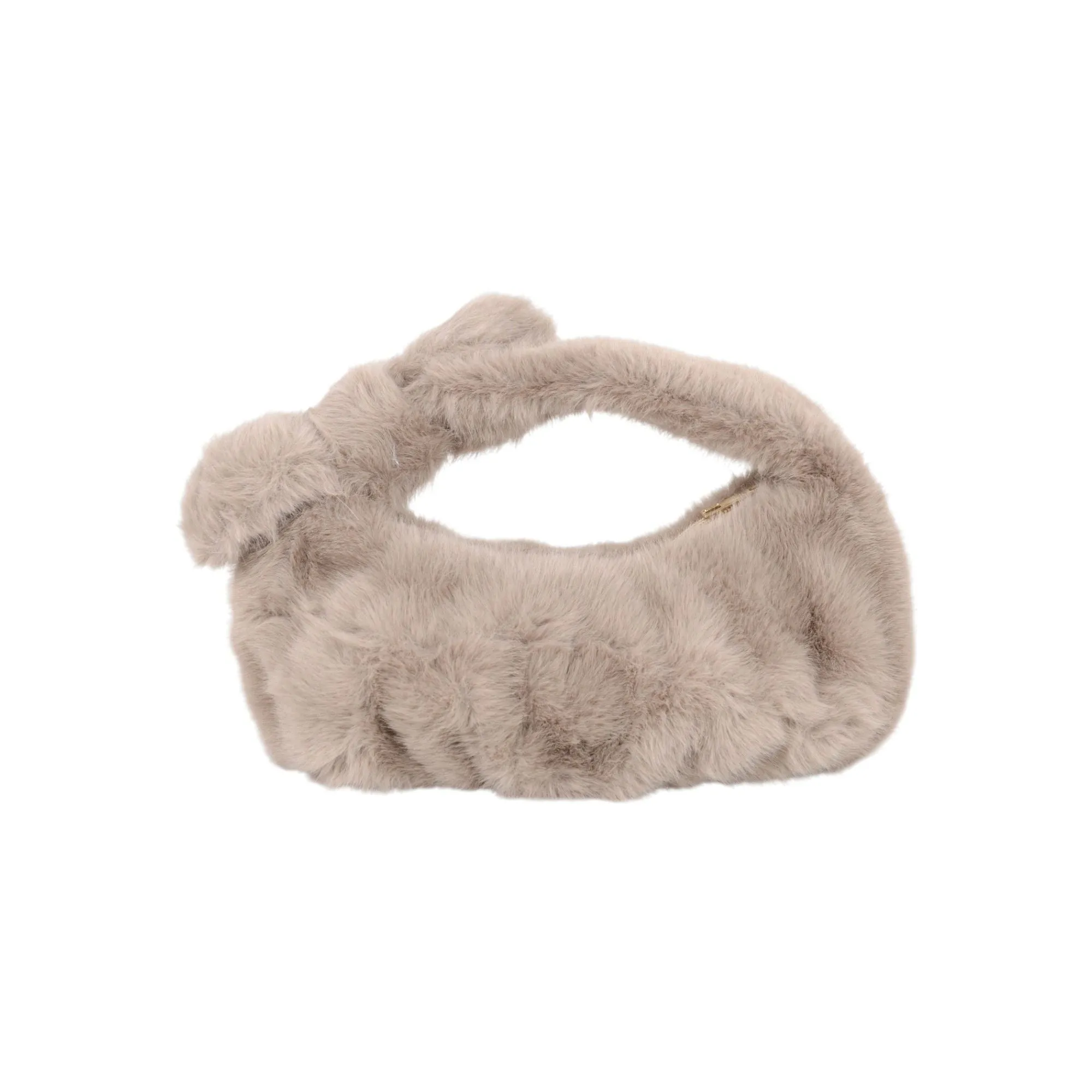 Anna-Kaci Women's Soft Plush Bow Faux Fur Handbag Stylish Daily Shoulder Bag sold by Anna-Kaci product image thumbnail 4