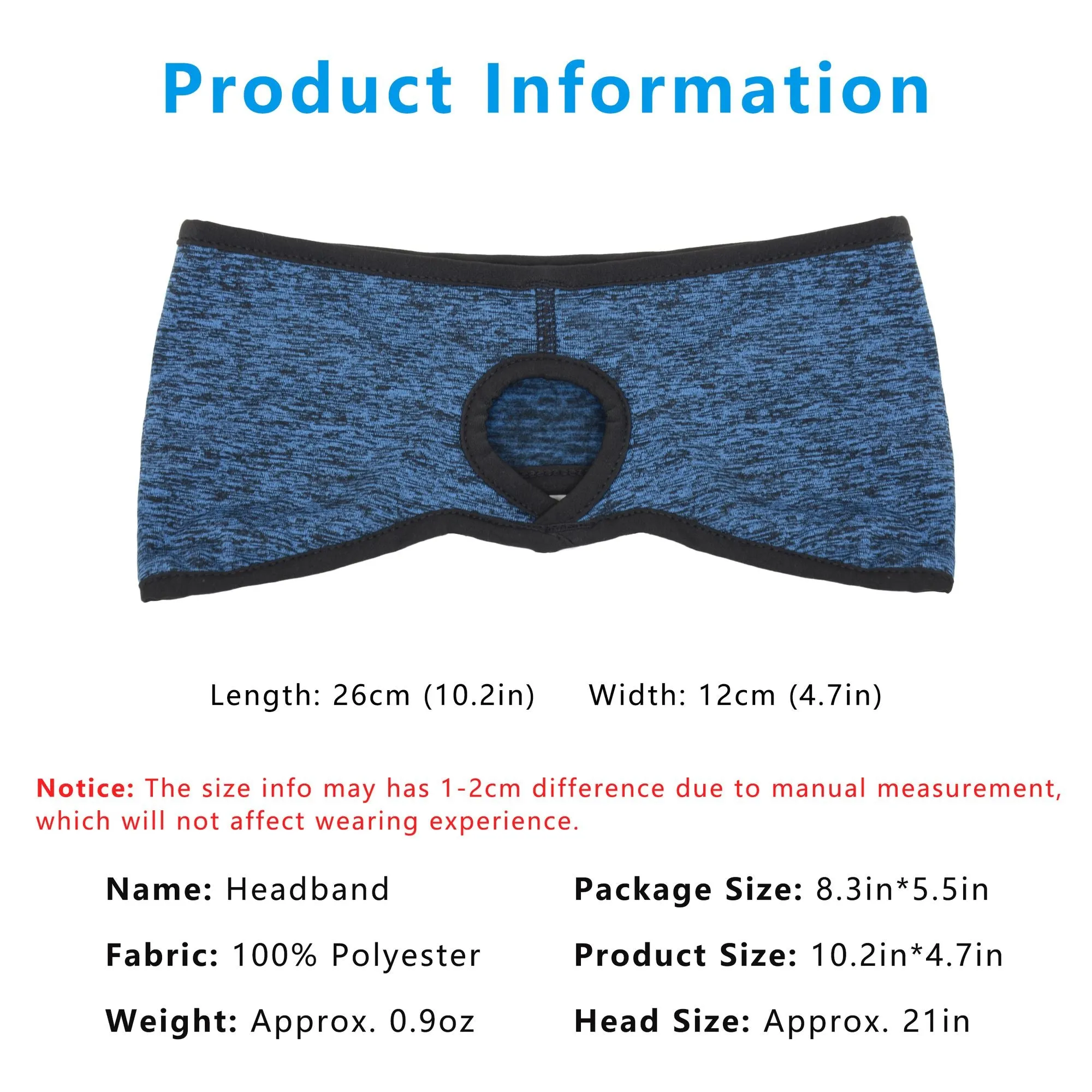 Anna-Kaci Women's Ponytail Headband Moisture-Wicking for Running Exercise Workouts Winter Ear Warmer sold by Anna-Kaci product image thumbnail 4