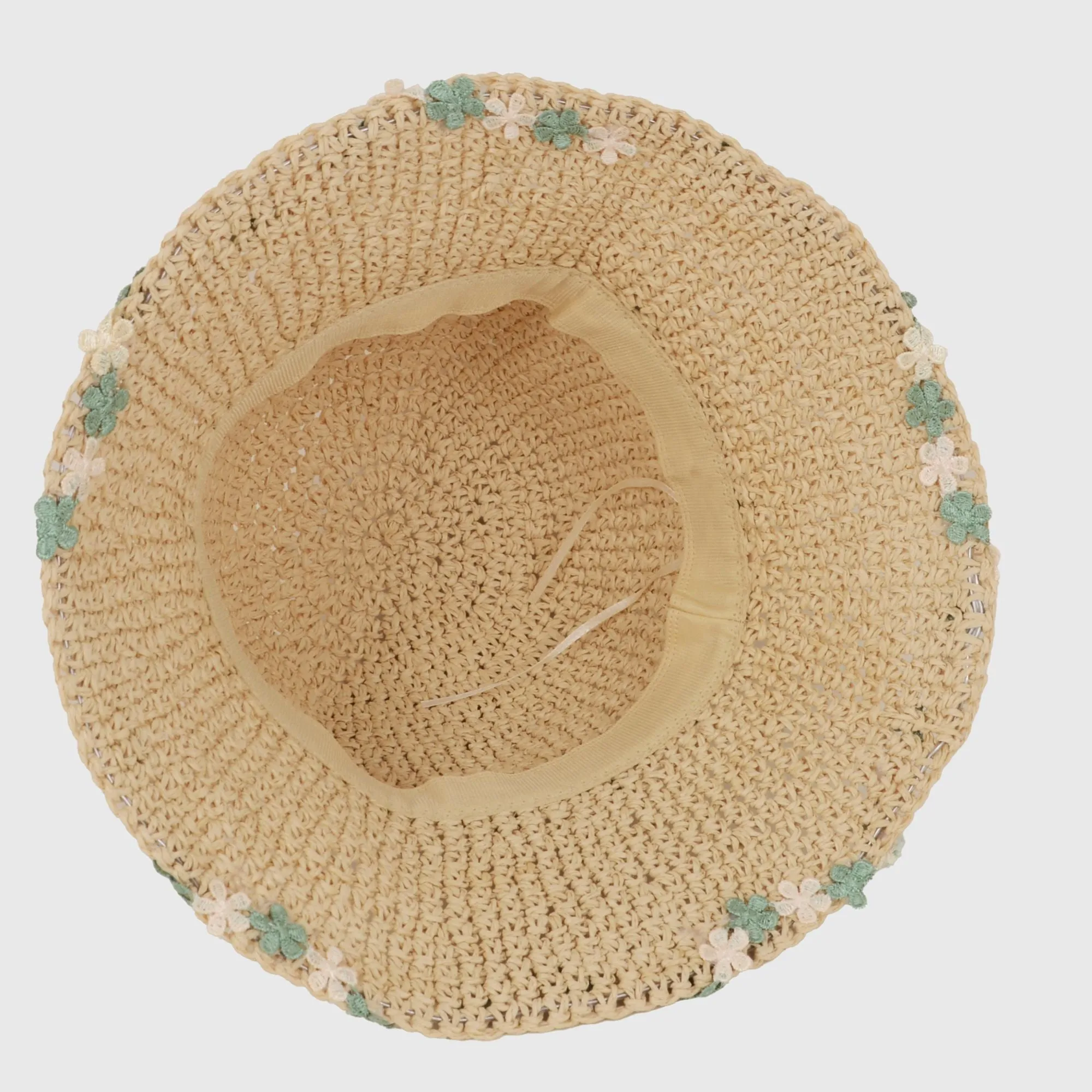 Anna-Kaci Women's Floral - Embellished Crochet Straw Sun Hat sold by Anna-Kaci product image thumbnail 3