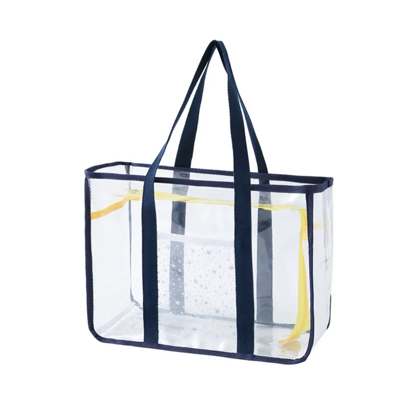 Anna-Kaci Women's Transparent Mesh Beach Tote Bag - Waterproof Travel Shoulder Bag sold by Anna-Kaci