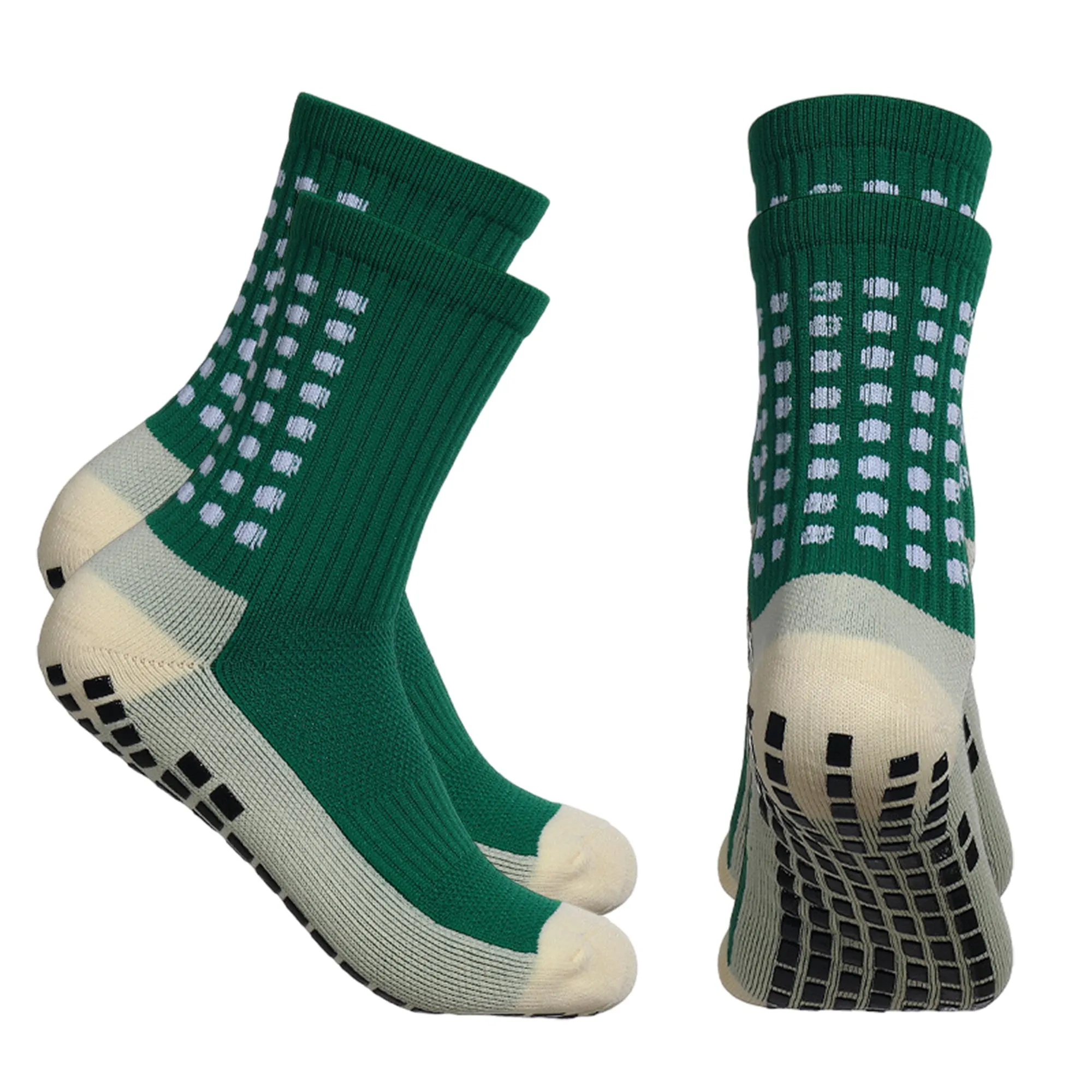 Anna-Kaci Unisex Non Slip Grip Athletic Socks Breathable Soccer Training Sports Socks 2 Pack sold by Anna-Kaci product image thumbnail 5