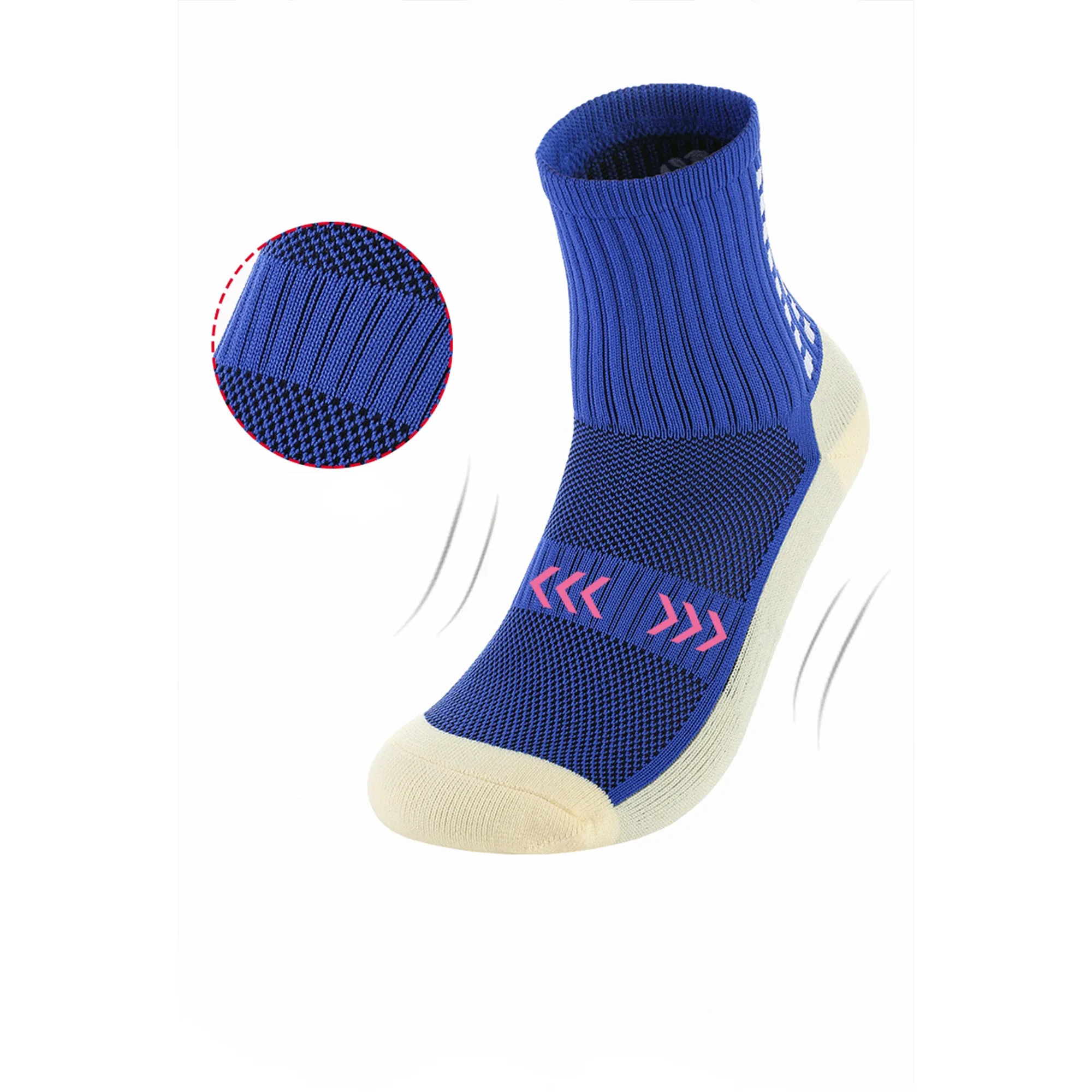 Anna-Kaci Unisex Non Slip Grip Athletic Socks Breathable Soccer Training Sports Socks 2 Pack sold by Anna-Kaci product image thumbnail 3