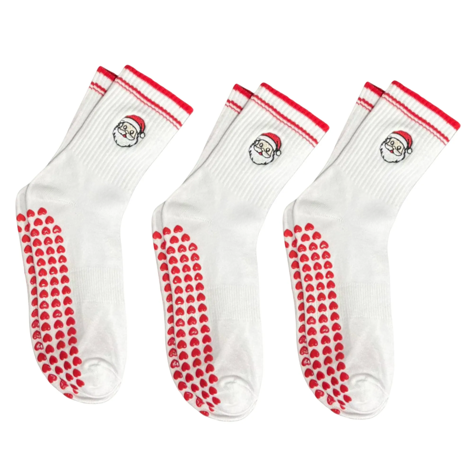 Anna-Kaci Non Slip Grip Yoga Socks Crew Socks Pilates Barre Dance Workout Breathable Athletic Socks 3 Pack sold by Anna-Kaci