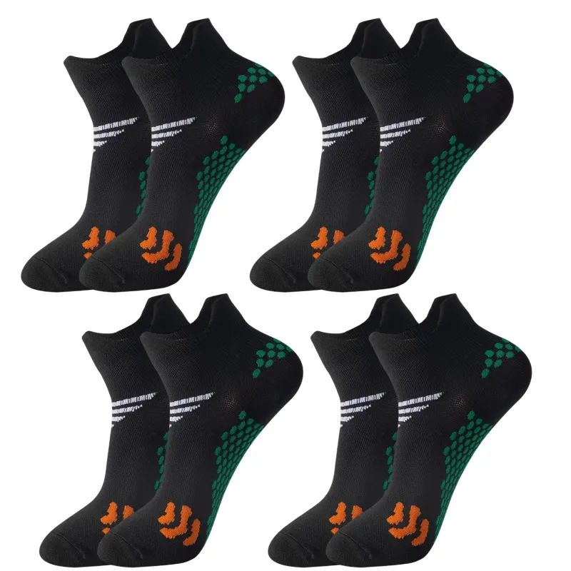 Anna-Kaci Non Slip Grip Athletic Ankle Socks Yoga Pilates Workout Socks Cushioned Sports Socks 4 Pack made by Anna-Kaci