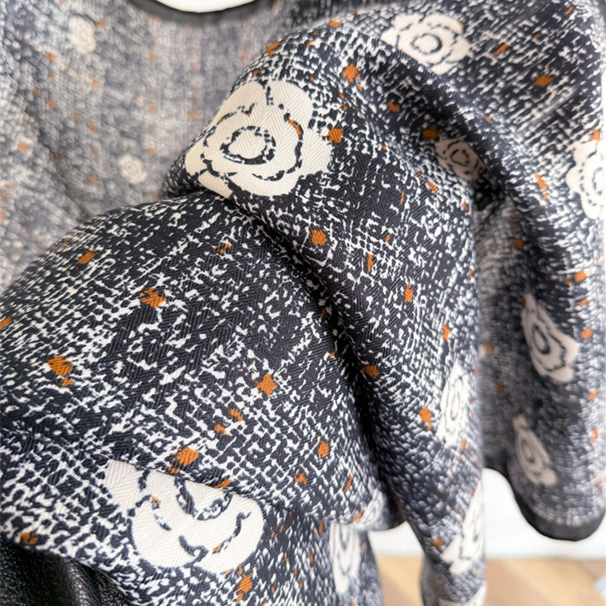 Anna-Kaci Women's Floral Large Square Scarf Lightweight Head Neck Hair Wrap Shawl 35 Inch sold by Anna-Kaci product image thumbnail 4