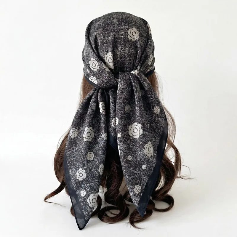 Anna-Kaci Women's Floral Large Square Scarf Lightweight Head Neck Hair Wrap Shawl 35 Inch made by Anna-Kaci