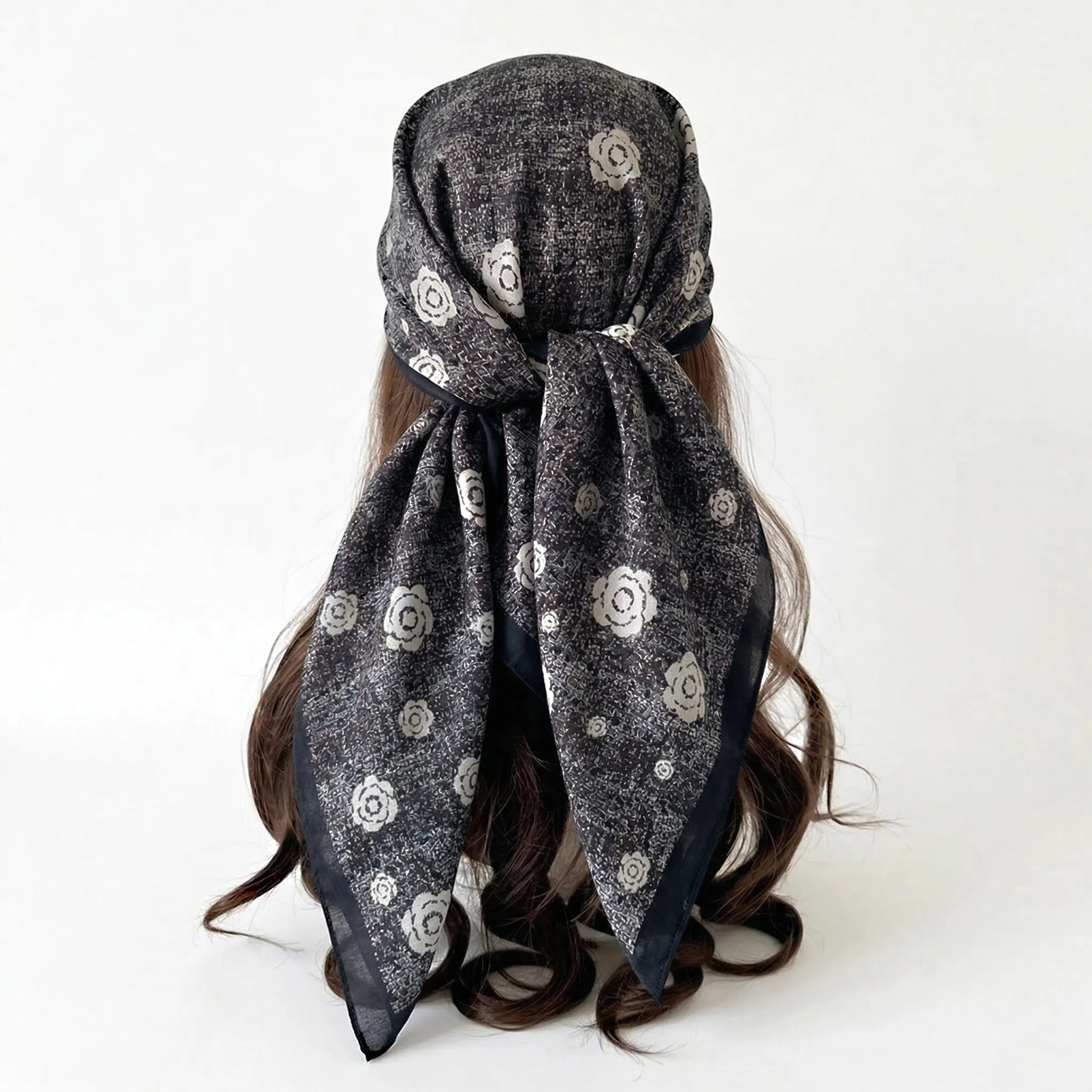 Anna-Kaci Women's Floral Large Square Scarf Lightweight Head Neck Hair Wrap Shawl 35 Inch sold by Anna-Kaci