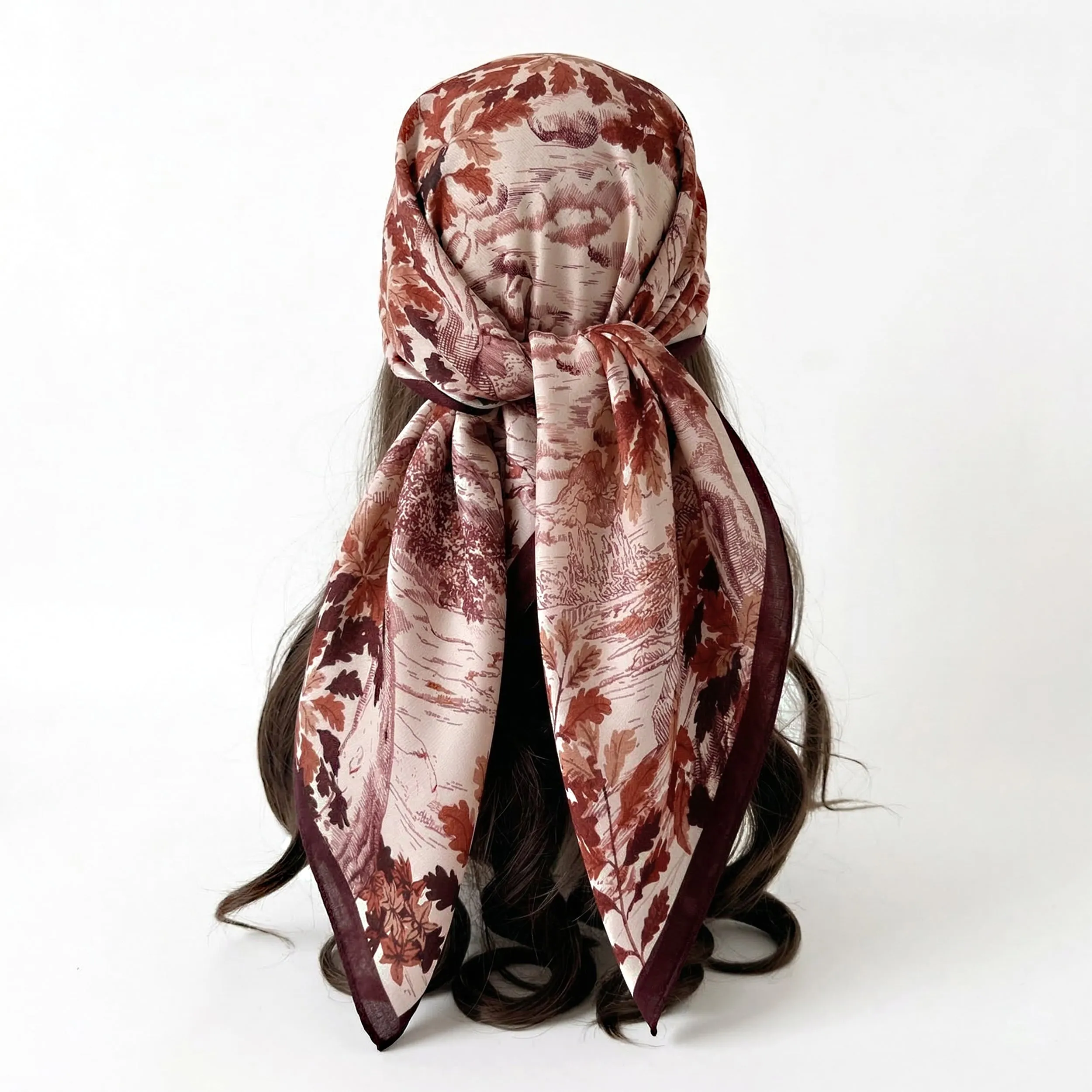 Anna-Kaci Women's Landscape Floral Square Scarf Large Lightweight Neck Hair Shawl Wrap 35 Inch sold by Anna-Kaci