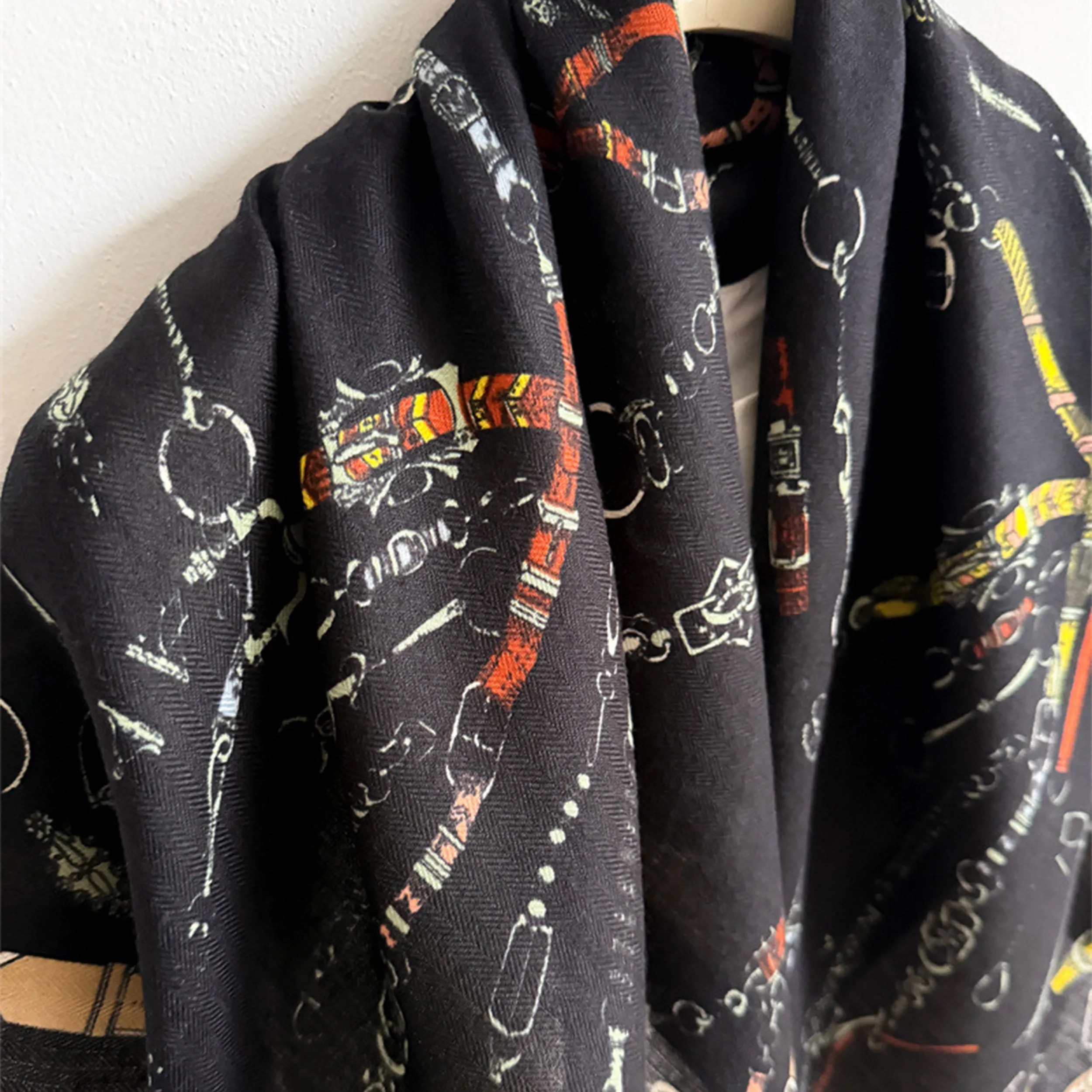 Anna-Kaci Women's Large Equestrian Square Scarf 35 Inch Lightweight Fashion Neck Hair Shawl Wrap sold by Anna-Kaci product image thumbnail 4