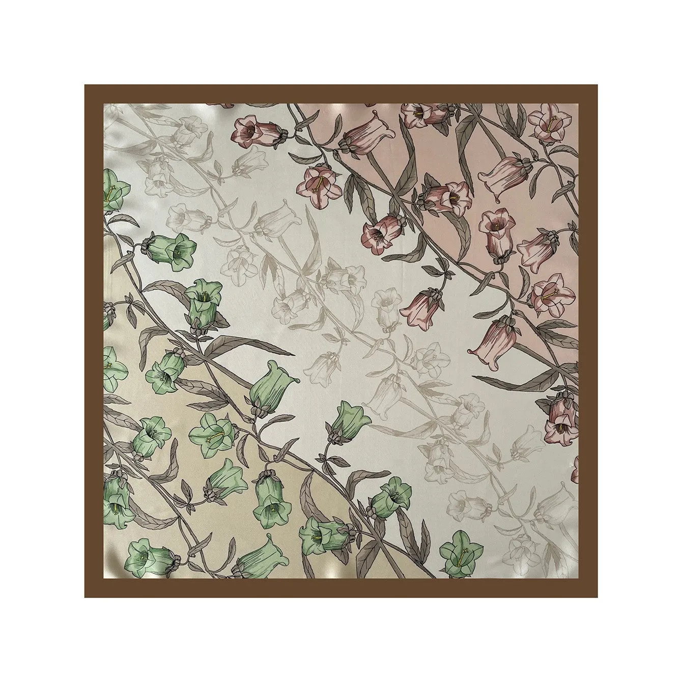 Anna-Kaci Women's Square Floral Silk Feel Scarf Lightweight Botanical Neck Hair Wrap 27.5 Inch sold by Anna-Kaci product image thumbnail 5