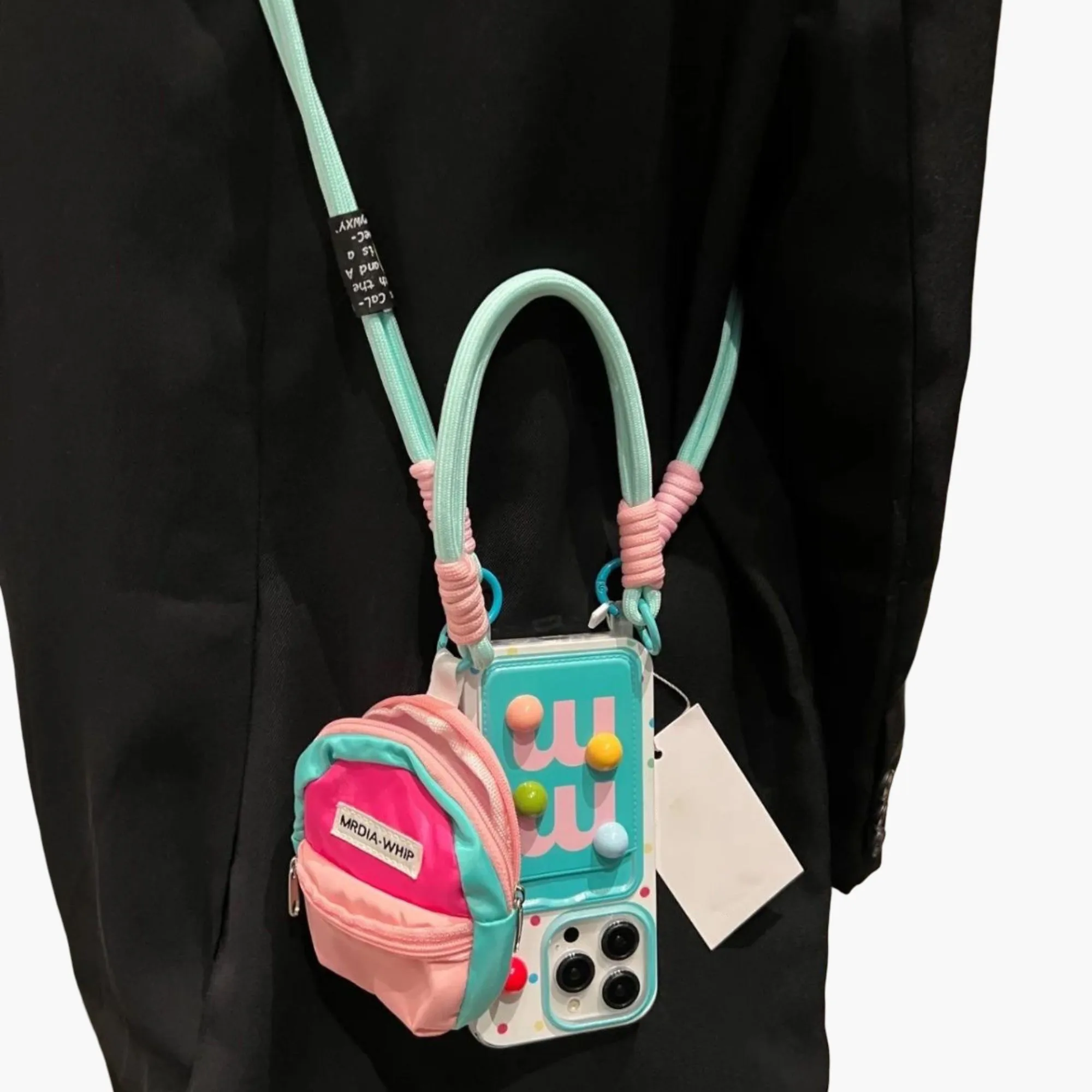 Anna-Kaci Crossbody Phone Case with Mini Pouch Adjustable Strap Protective Cover Hands Free Design sold by Anna-Kaci