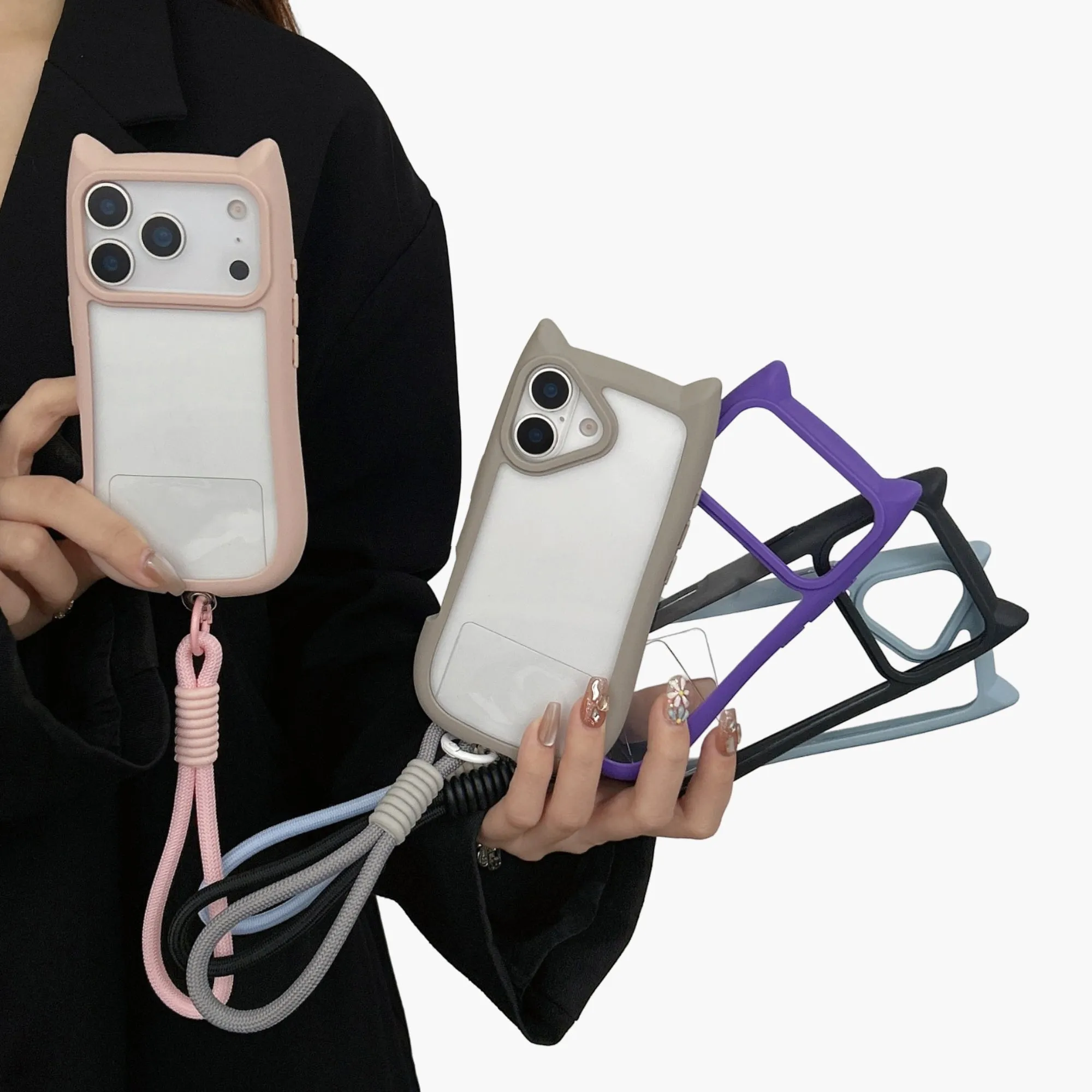 Anna-Kaci Shockproof Phone Case with Wrist Strap Protective Rugged Cover Anti Slip Grip Design sold by Anna-Kaci product image thumbnail 4