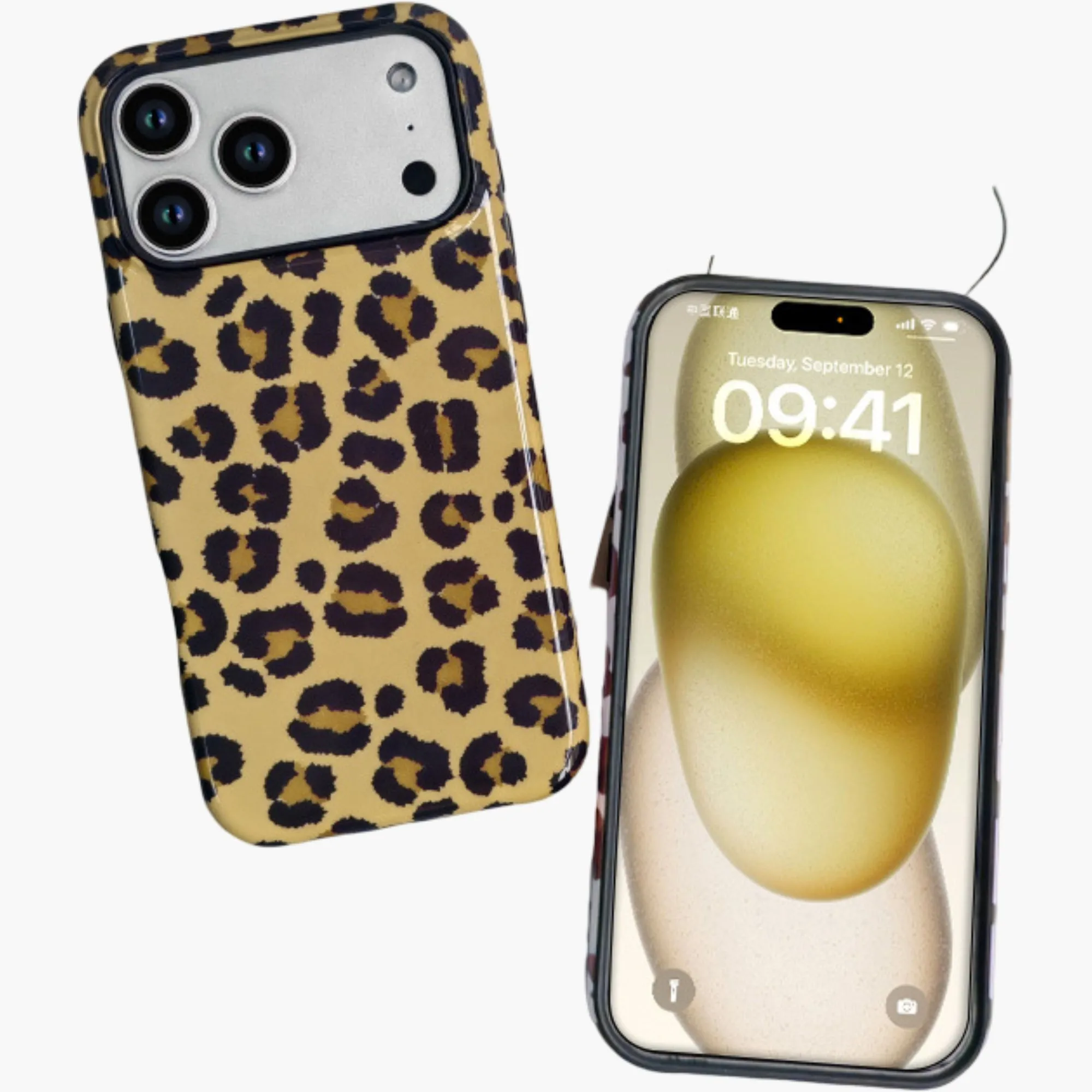 Anna-Kaci Leopard Print Phone Case Slim Protective Cover Shock Resistant Lightweight Design sold by Anna-Kaci product image thumbnail 2