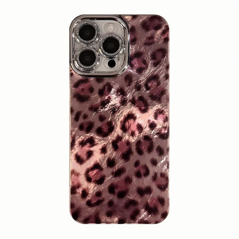Anna-Kaci Leopard Pattern Phone Case Glossy Textured Protective Cover made by Anna-Kaci