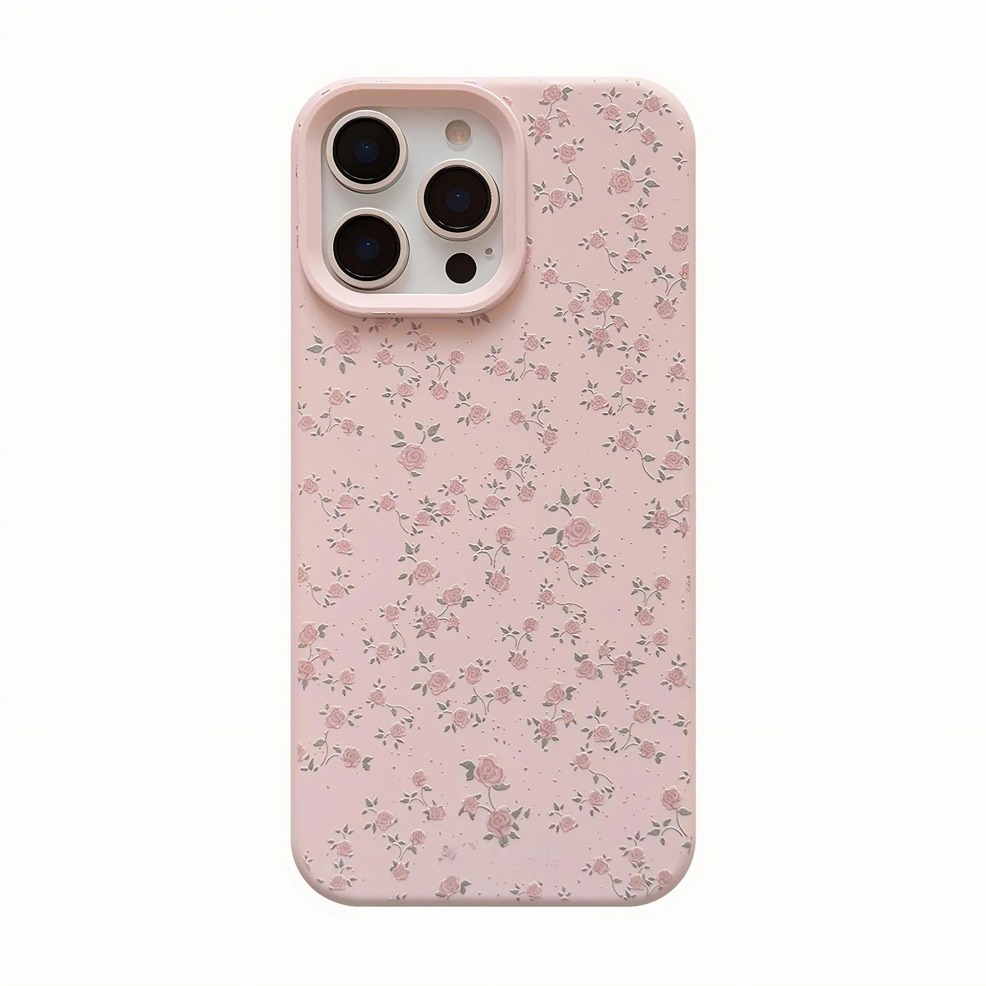 Anna-Kaci Pink Floral Phone Case Slim Protective Vintage Flower Cover sold by Anna-Kaci