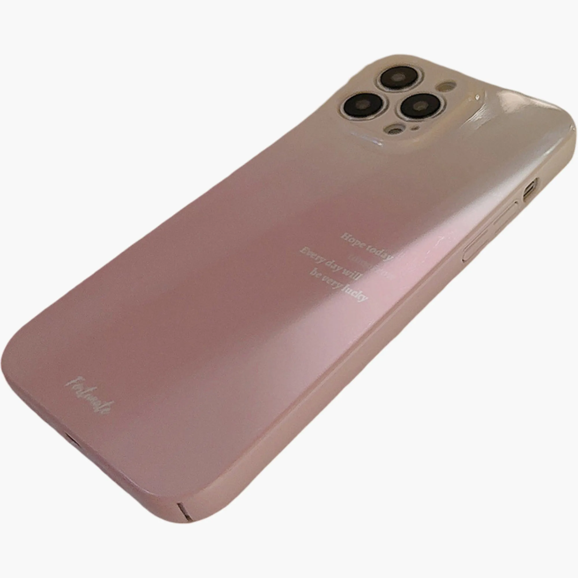 Anna-Kaci Gradient Phone Case with Soft Matte Finish Minimal Text Design Protective Cover sold by Anna-Kaci product image thumbnail 4