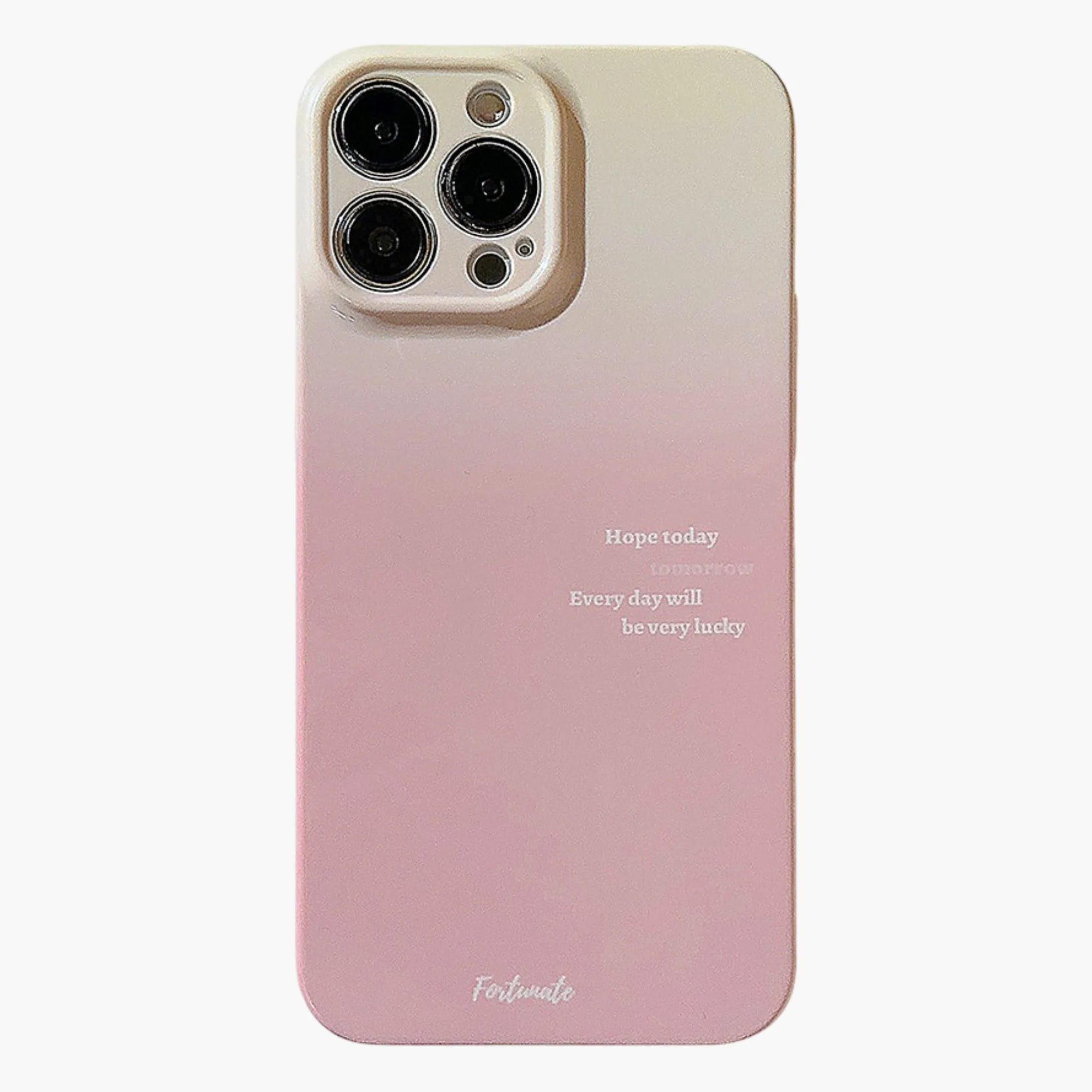 Anna-Kaci Gradient Phone Case with Soft Matte Finish Minimal Text Design Protective Cover sold by Anna-Kaci