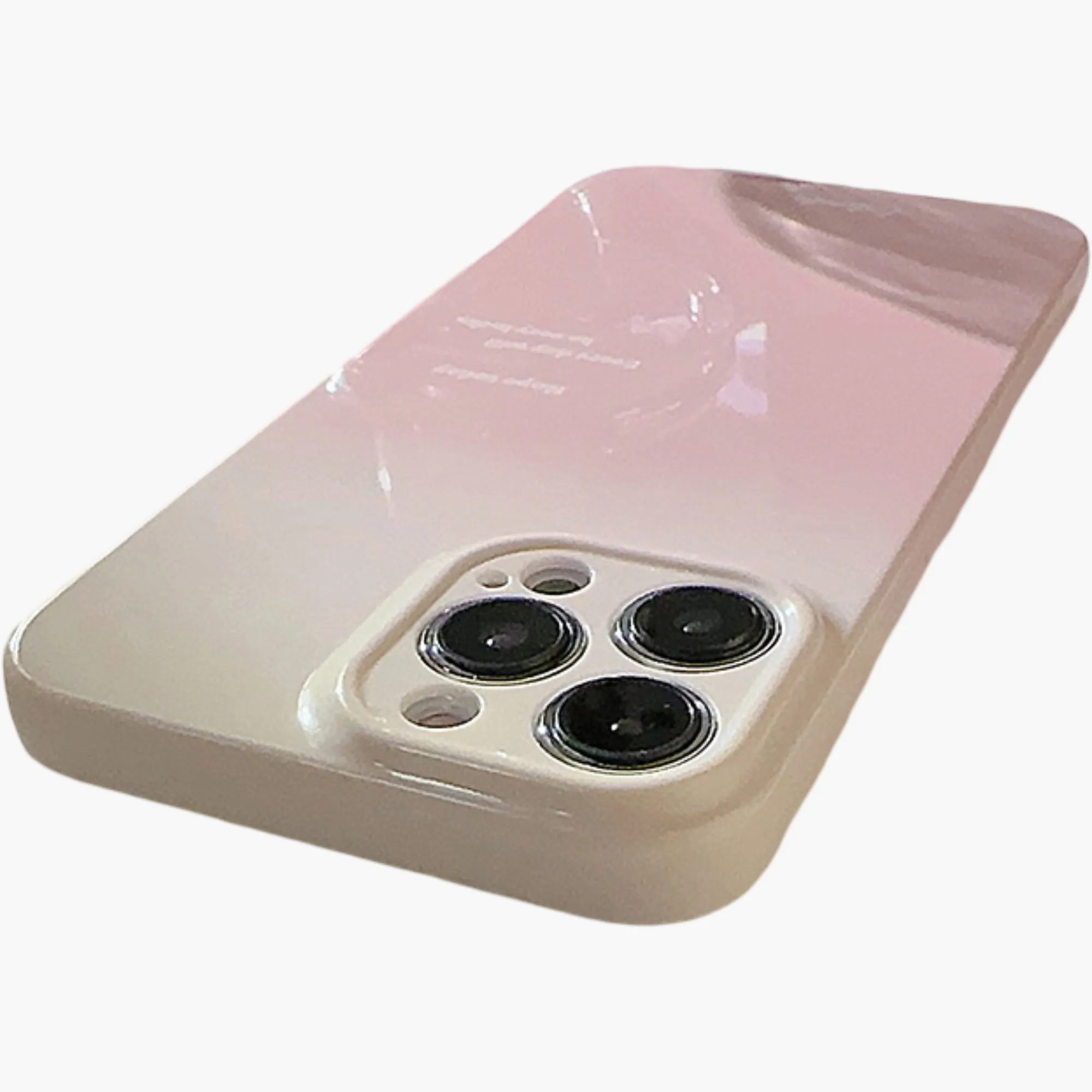 Anna-Kaci Gradient Phone Case with Soft Matte Finish Minimal Text Design Protective Cover sold by Anna-Kaci product image thumbnail 5