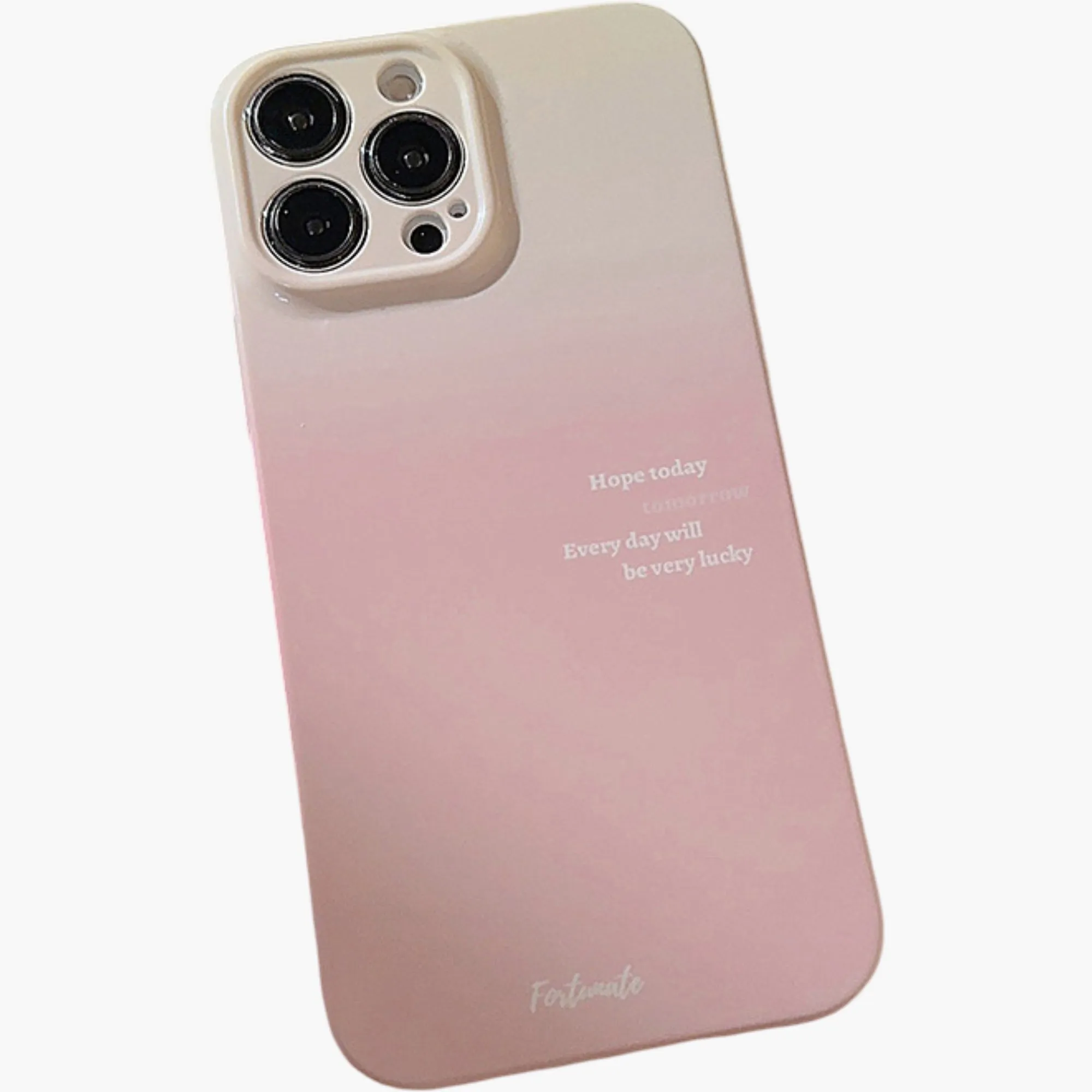 Anna-Kaci Gradient Phone Case with Soft Matte Finish Minimal Text Design Protective Cover sold by Anna-Kaci product image thumbnail 3