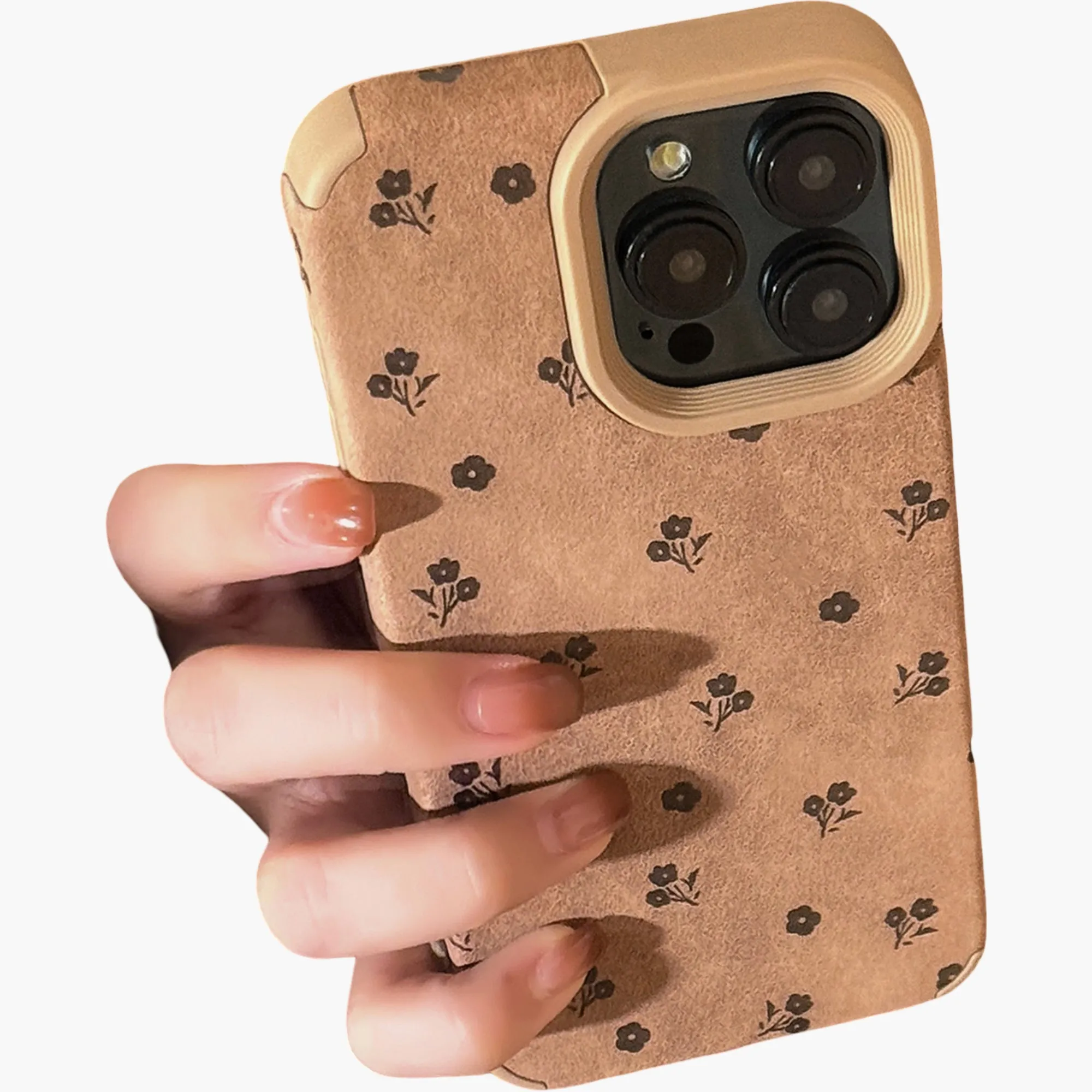 Anna-Kaci Faux Leather Phone Case with Floral Pattern Textured Finish Protective Cover sold by Anna-Kaci product image thumbnail 5