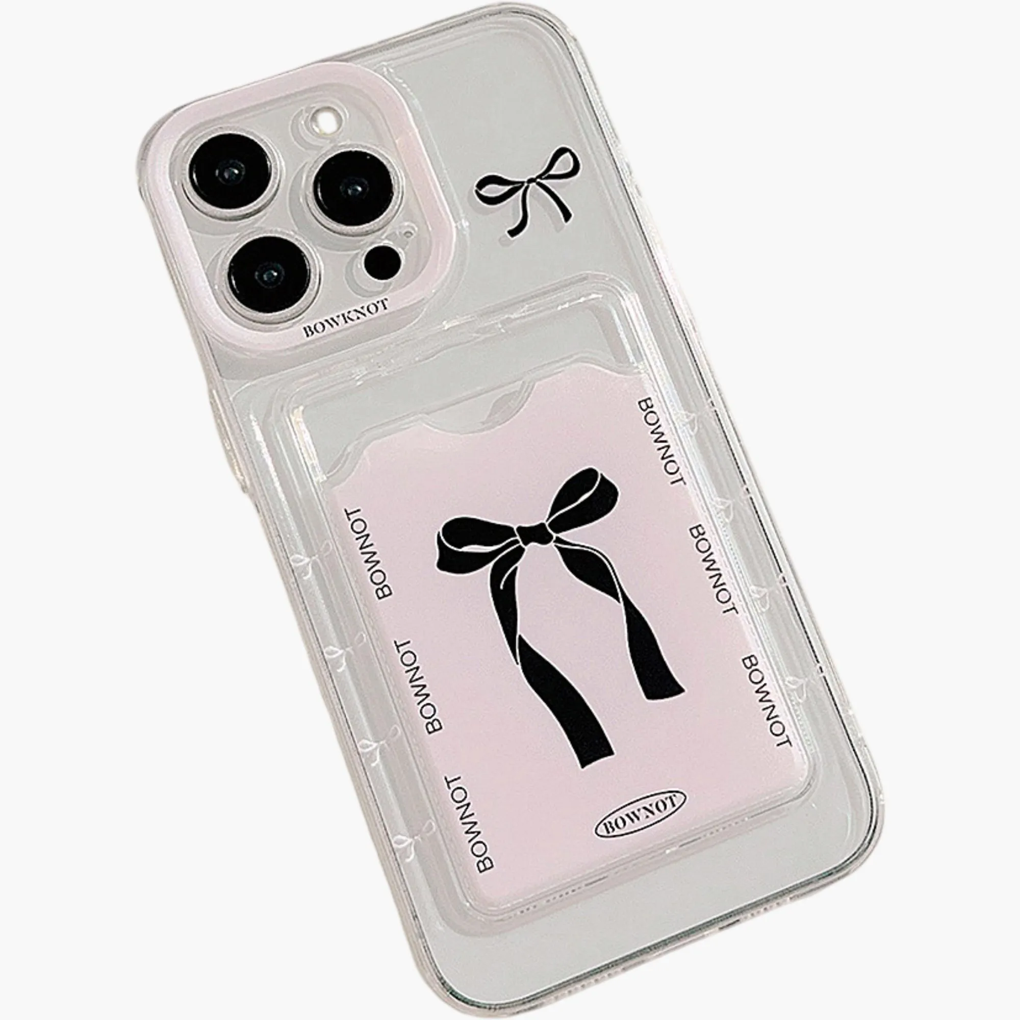 Anna-Kaci Phone Case with Card Holder Pocket Bow Graphic Design Protective Cover sold by Anna-Kaci product image thumbnail 2