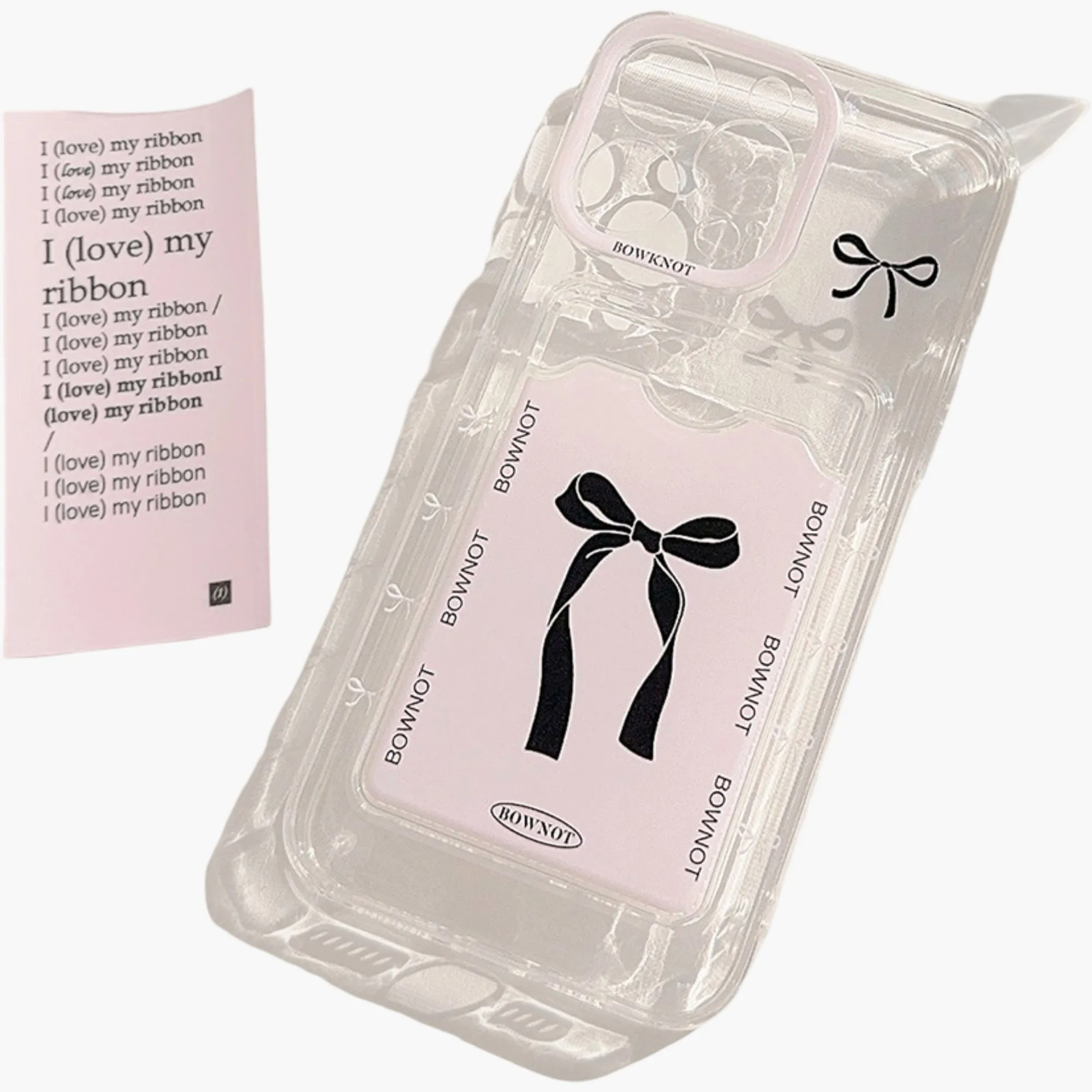 Anna-Kaci Phone Case with Card Holder Pocket Bow Graphic Design Protective Cover sold by Anna-Kaci product image thumbnail 3