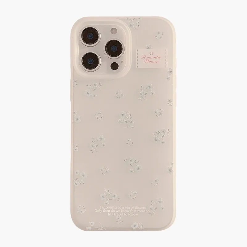 Anna-Kaci Floral Phone Case with Minimal Flower Pattern Soft Matte Finish Protective Cover made by Anna-Kaci