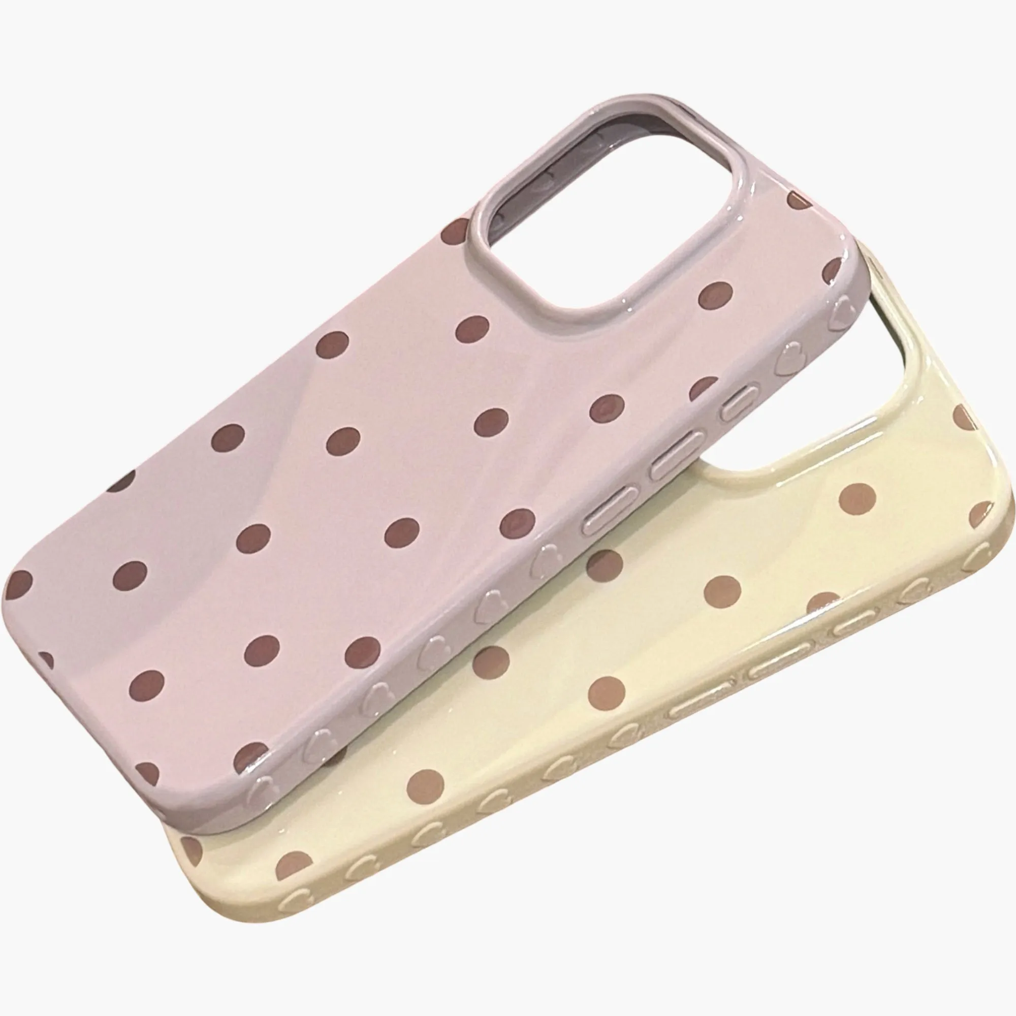 Anna-Kaci Polka Dot Phone Case with Glossy Finish Pattern Design Lightweight Protective Cover sold by Anna-Kaci product image thumbnail 4