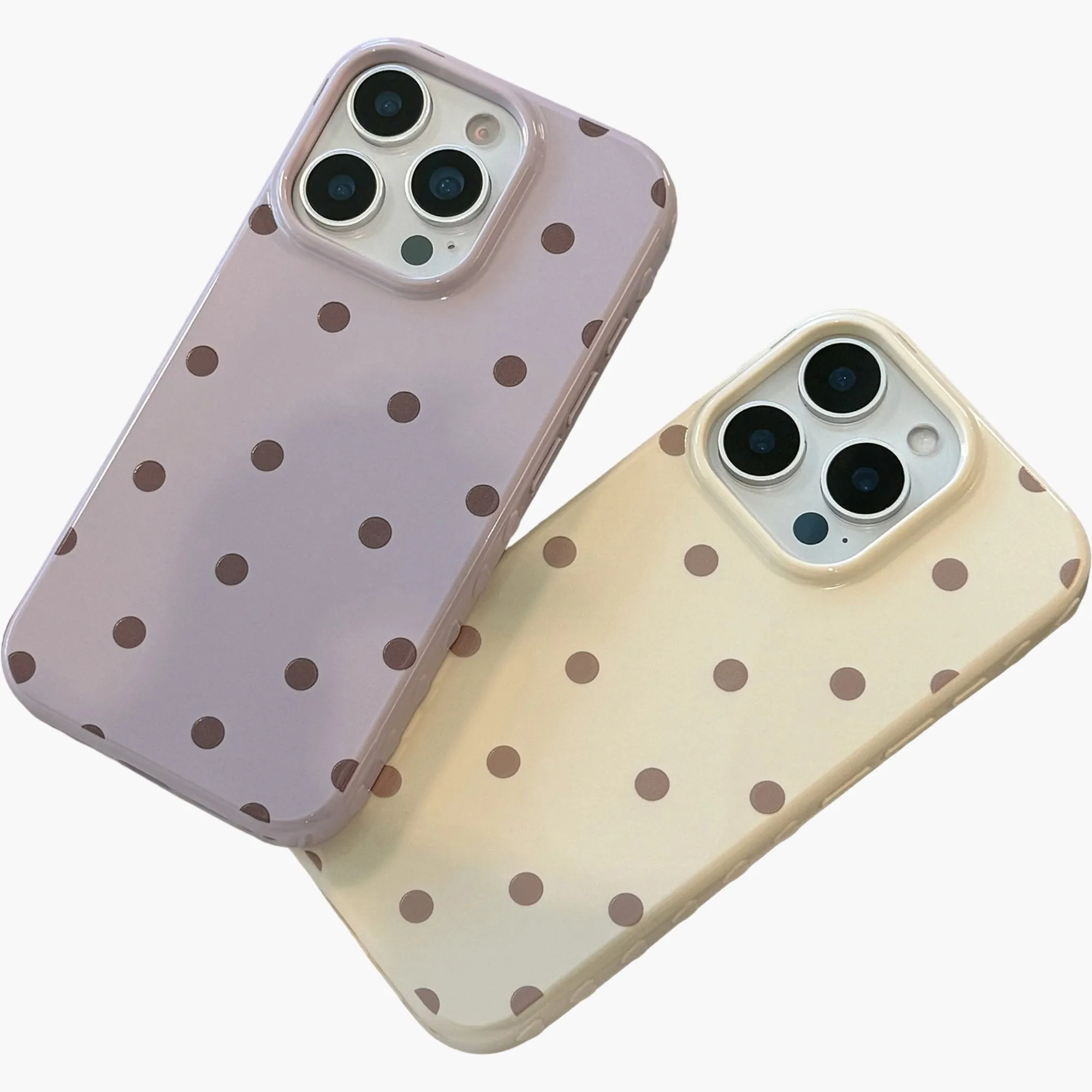 Anna-Kaci Polka Dot Phone Case with Glossy Finish Pattern Design Lightweight Protective Cover sold by Anna-Kaci product image thumbnail 5