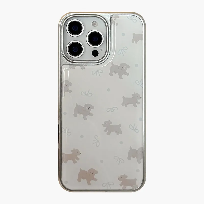 Anna-Kaci Clear Phone Case with Puppy Print Pattern Cute Dog Design Lightweight Protective Cover made by Anna-Kaci