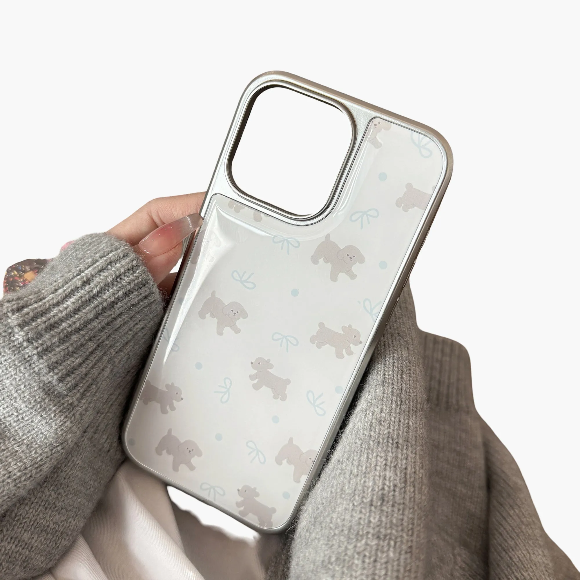 Anna-Kaci Clear Phone Case with Puppy Print Pattern Cute Dog Design Lightweight Protective Cover sold by Anna-Kaci product image thumbnail 5