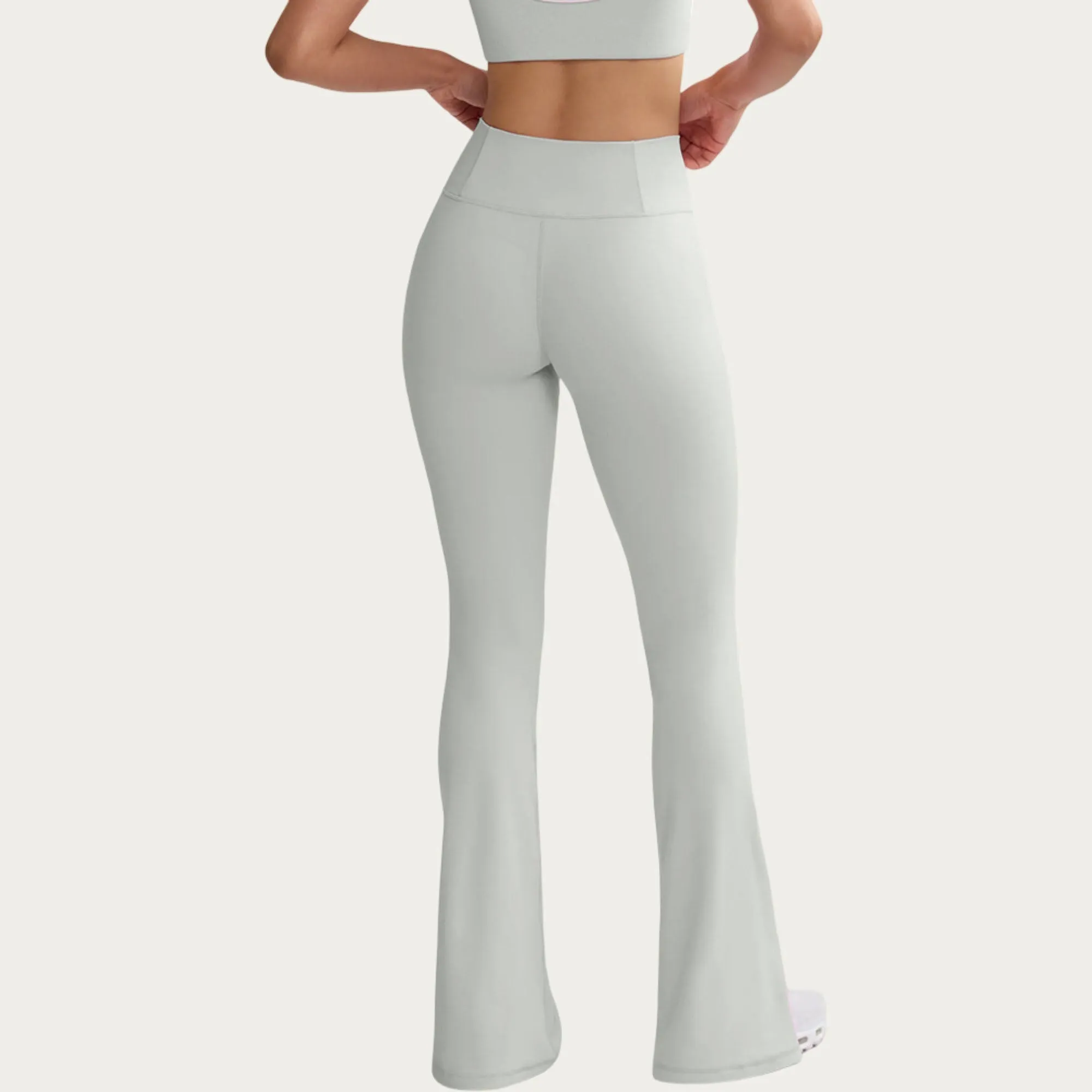 Anna-Kaci Women's High Waist Flare Yoga Pants with Contrast Side Stripe Stretch Fit Athletic Workout Leggings sold by Anna-Kaci product image thumbnail 4