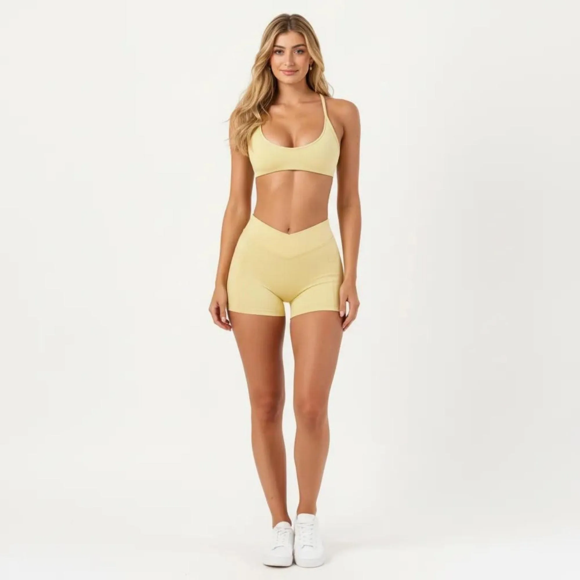 Anna-Kaci Women's Adjustable Strap Sports Bra with Scoop Neck Stretch Support Athletic Workout Crop Top sold by Anna-Kaci product image thumbnail 3
