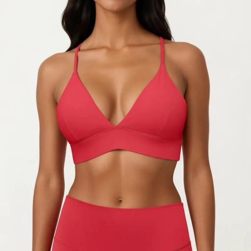 Anna-Kaci Women's Crisscross Back Sports Bra with Adjustable Straps Stretch Support Athletic Workout Bra made by Anna-Kaci