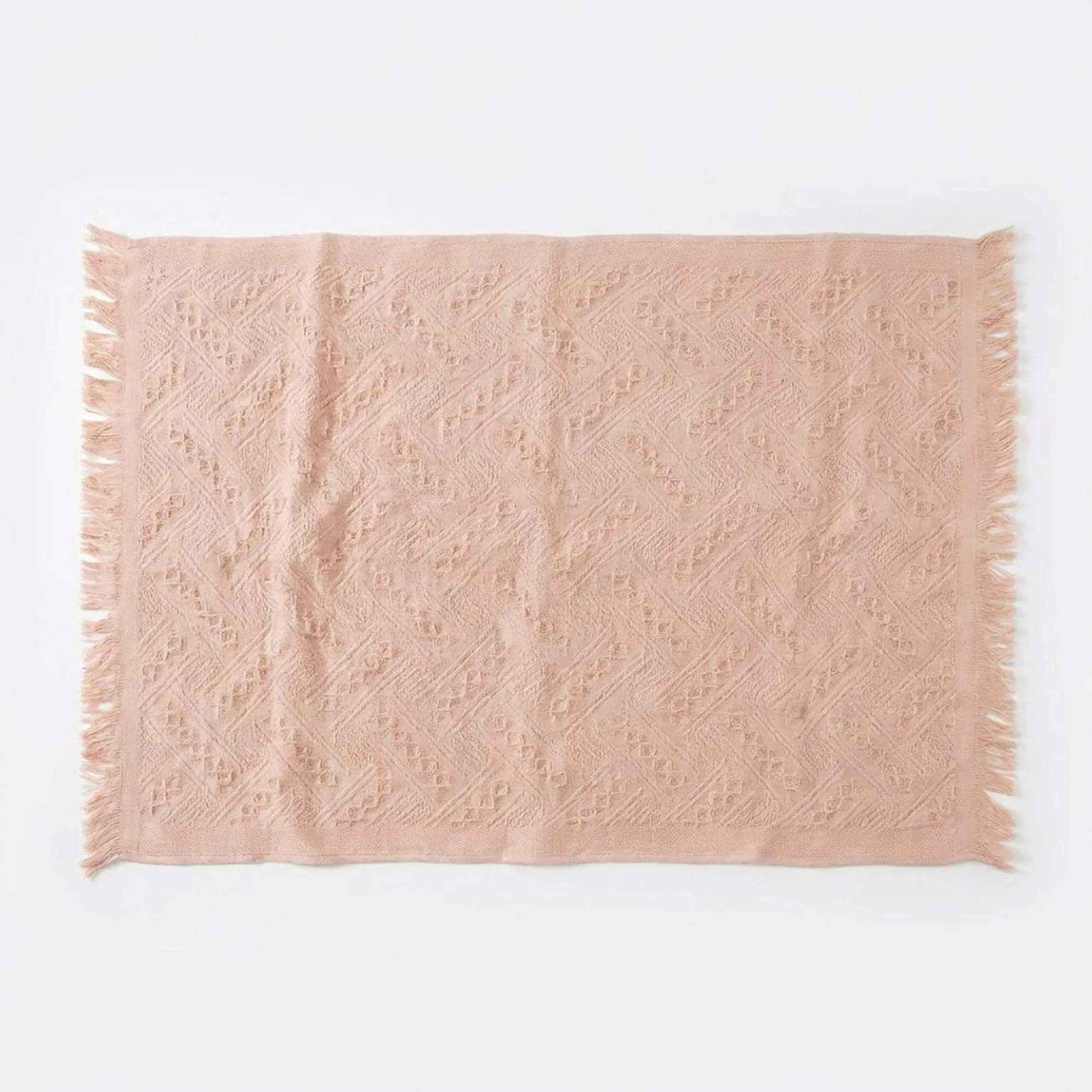 Anna-Kaci Soft Cotton Decorative Hand Towel with Fringe Edges Textured Pattern Bathroom Guest Towel sold by Anna-Kaci product image thumbnail 2