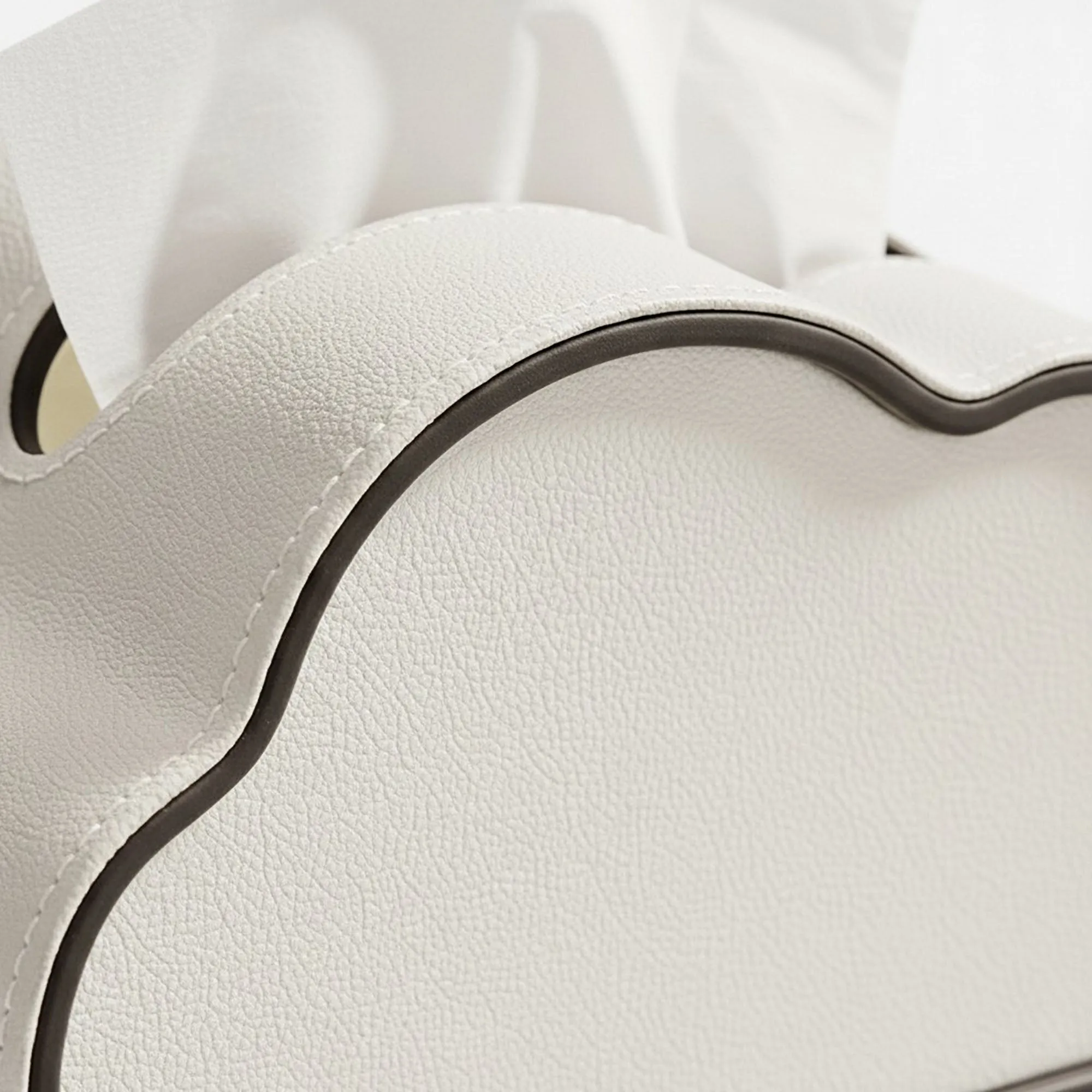 Anna-Kaci Cloud Shape Tissue Box Cover with Faux Leather Finish sold by Anna-Kaci product image thumbnail 2