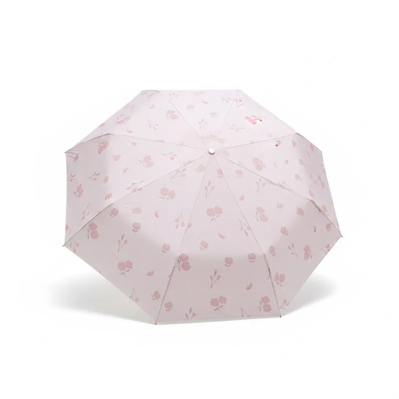 Anna-Kaci Petite Floral Print Compact Folding Umbrella with Automatic Open and Wind Resistant Frame made by Anna-Kaci