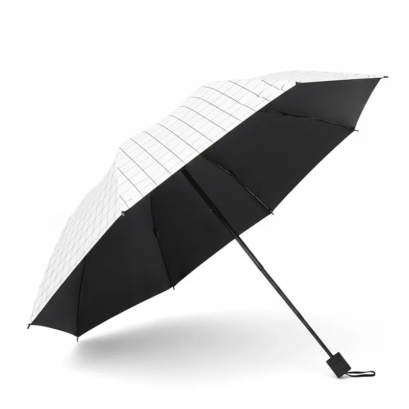 Anna-Kaci Clear Dome Umbrella with Grid Pattern Auto Open Wind Resistant Frame and Curved Handle Design made by Anna-Kaci
