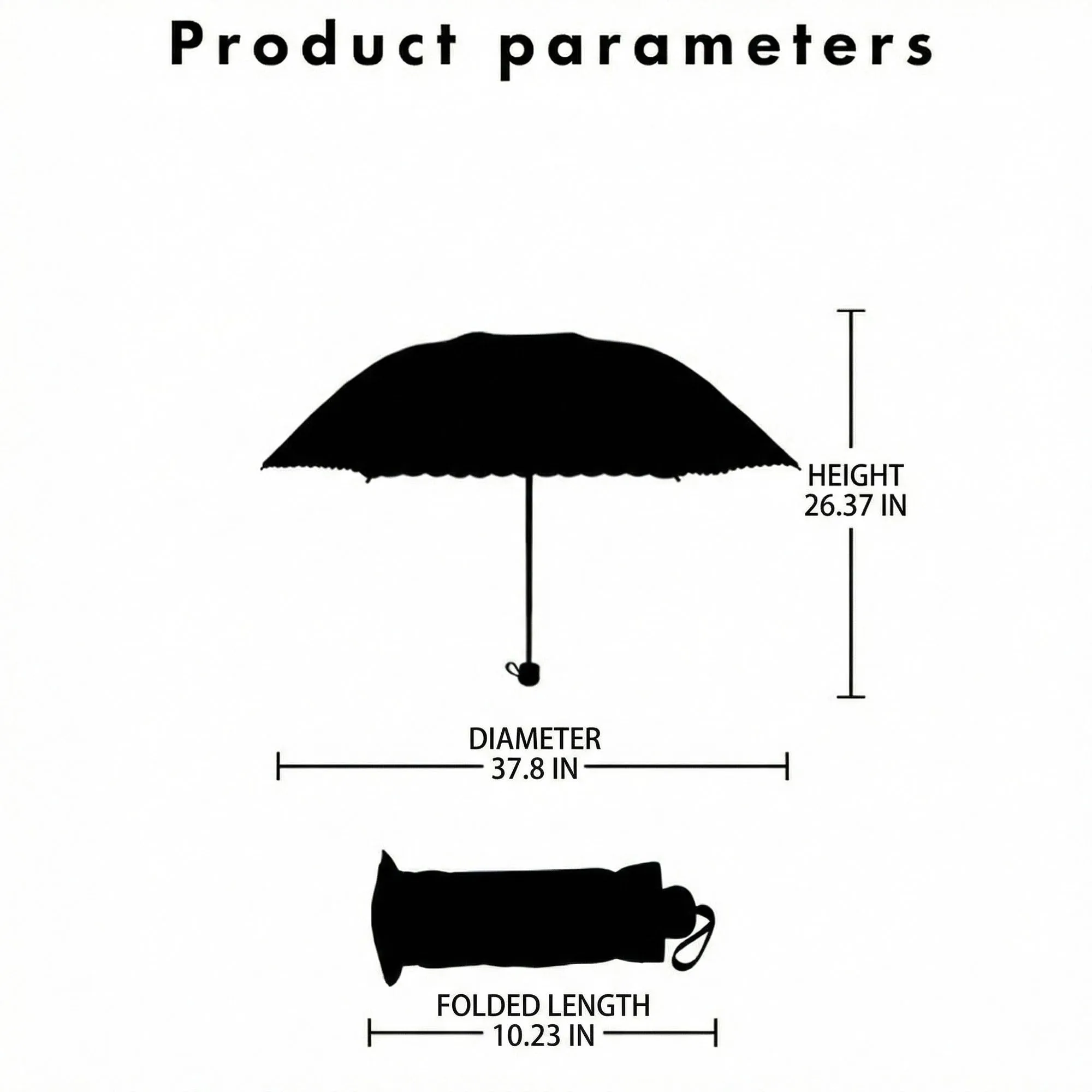 Anna-Kaci Vintage Floral Lace Trim Umbrella with Scalloped Edge Canopy sold by Anna-Kaci product image thumbnail 4