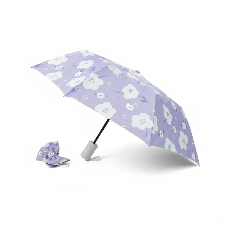 Anna-Kaci Floral Print Automatic Open Umbrella with Compact Foldable Design made by Anna-Kaci