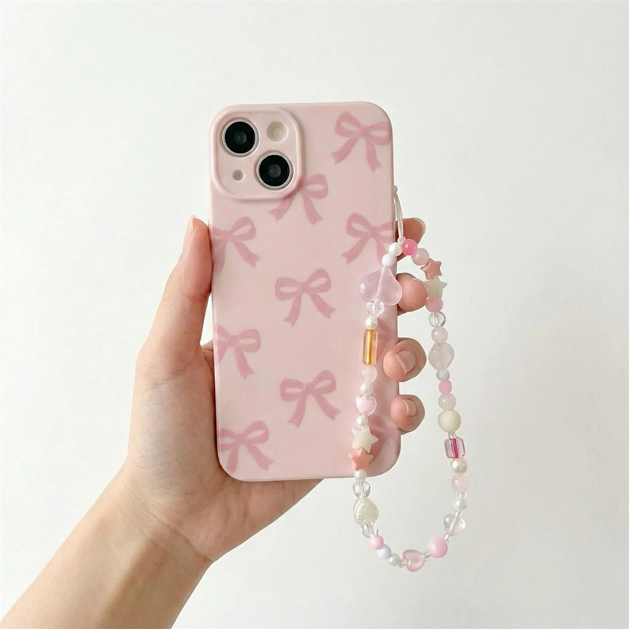 Anna-Kaci 3-PC Iridescent Beaded Phone Charm Strap with Heart Accent sold by Anna-Kaci product image thumbnail 3