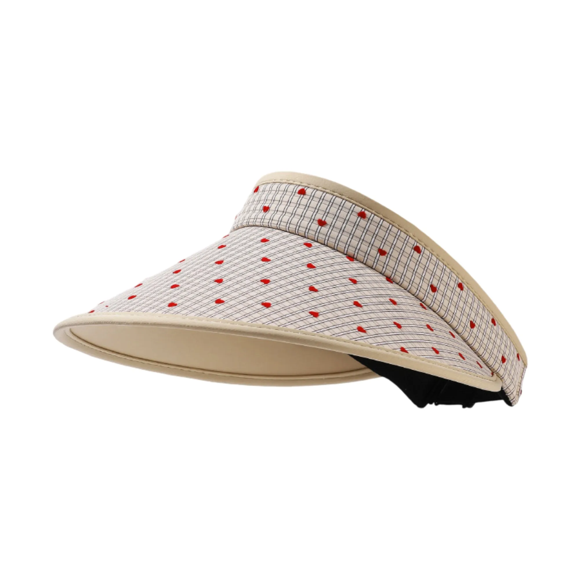 Anna-Kaci Womens Sun Visor Hat Lightweight Breathable Wide Brim Open Top Summer Travel Beach Hat sold by Anna-Kaci
