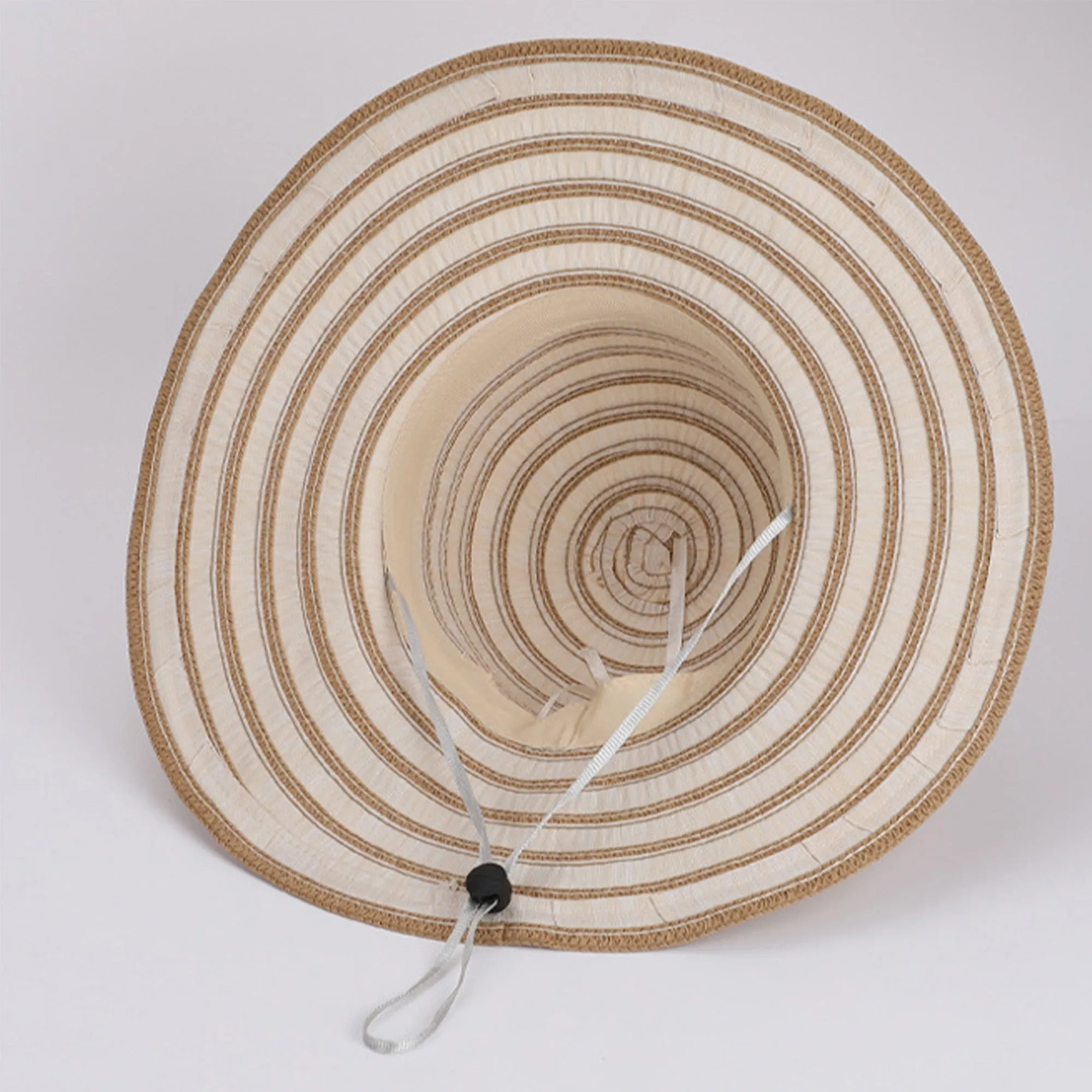 Anna-Kaci Womens Straw Sun Hat with Floral Accent Summer Beach Hat with Adjustable Chin Strap sold by Anna-Kaci product image thumbnail 4