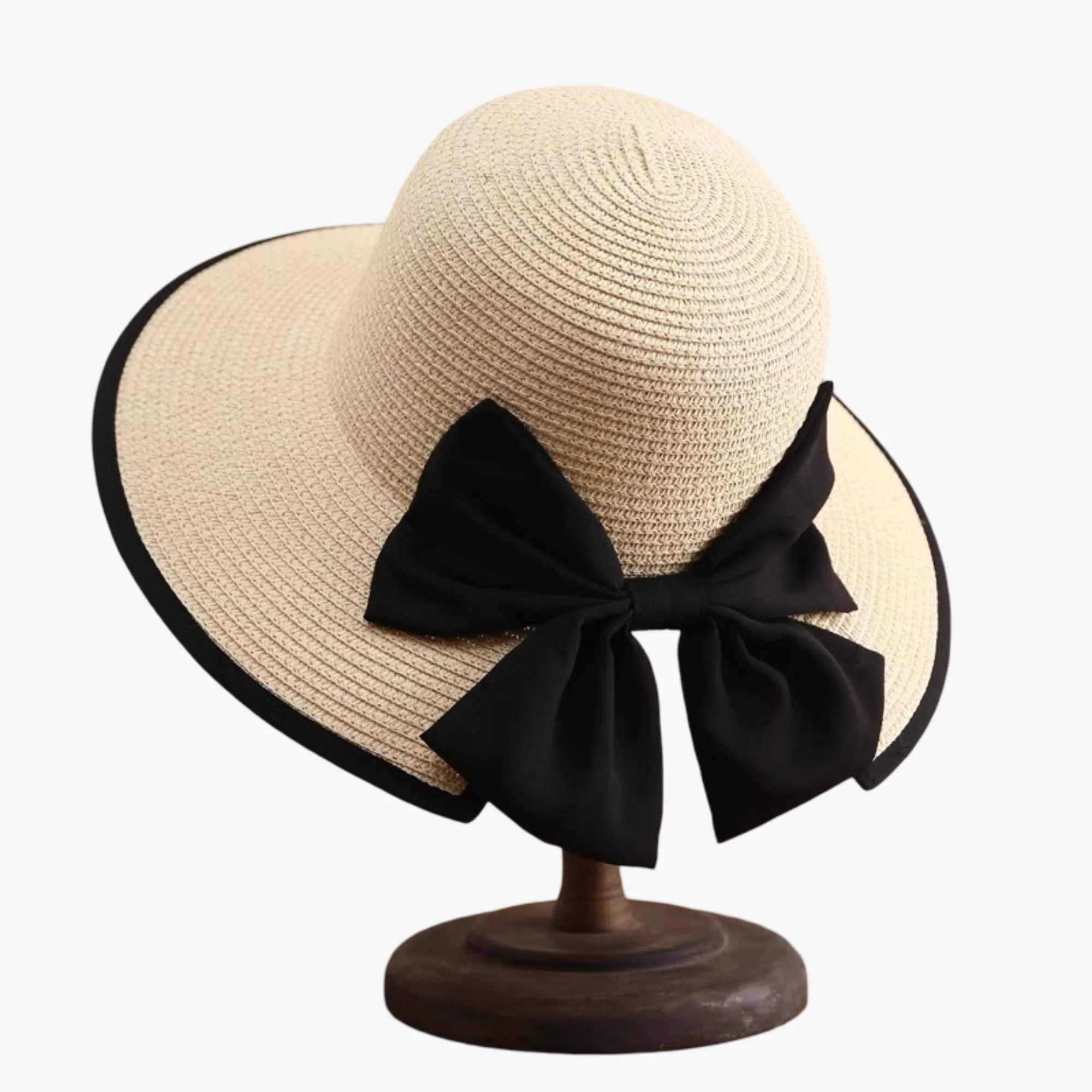 Anna-Kaci Women Wide Brim Straw Sun Hat with Bow Detail Summer Protection sold by Anna-Kaci
