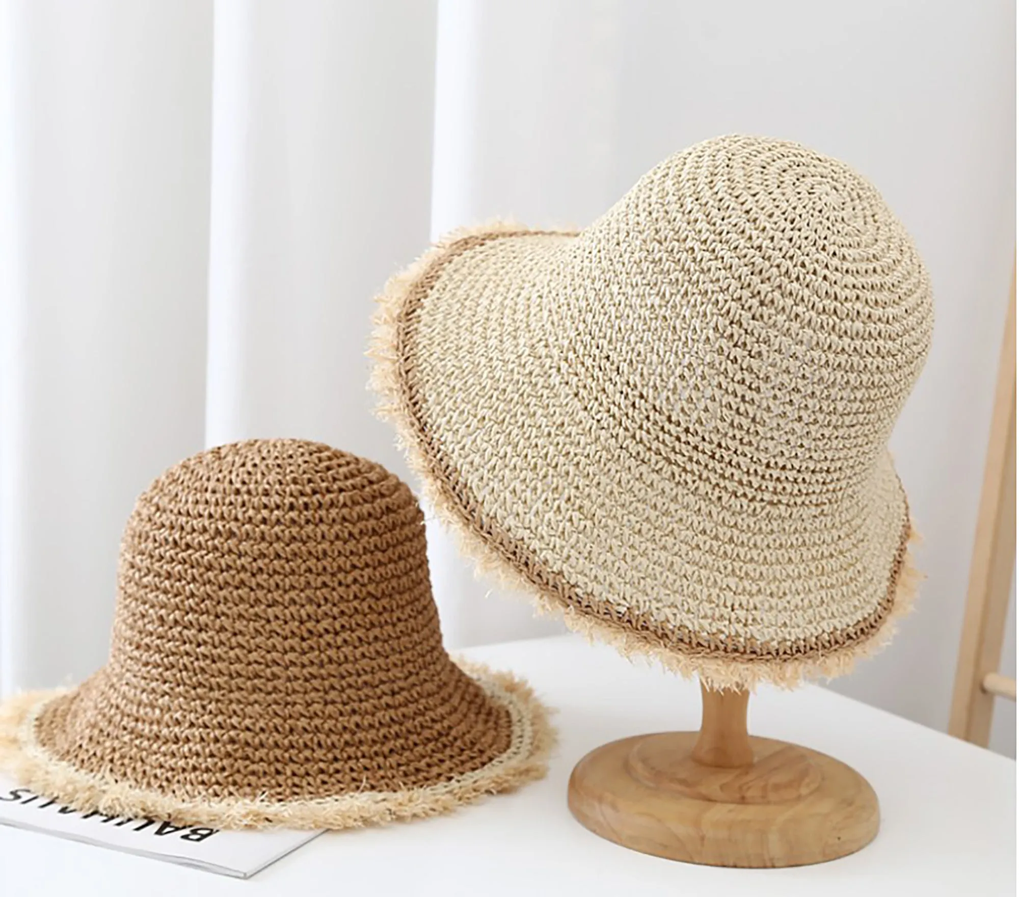 Anna-Kaci Womens Packable Straw Sun Hat Breathable Summer Beach Travel Hat sold by Anna-Kaci product image thumbnail 3