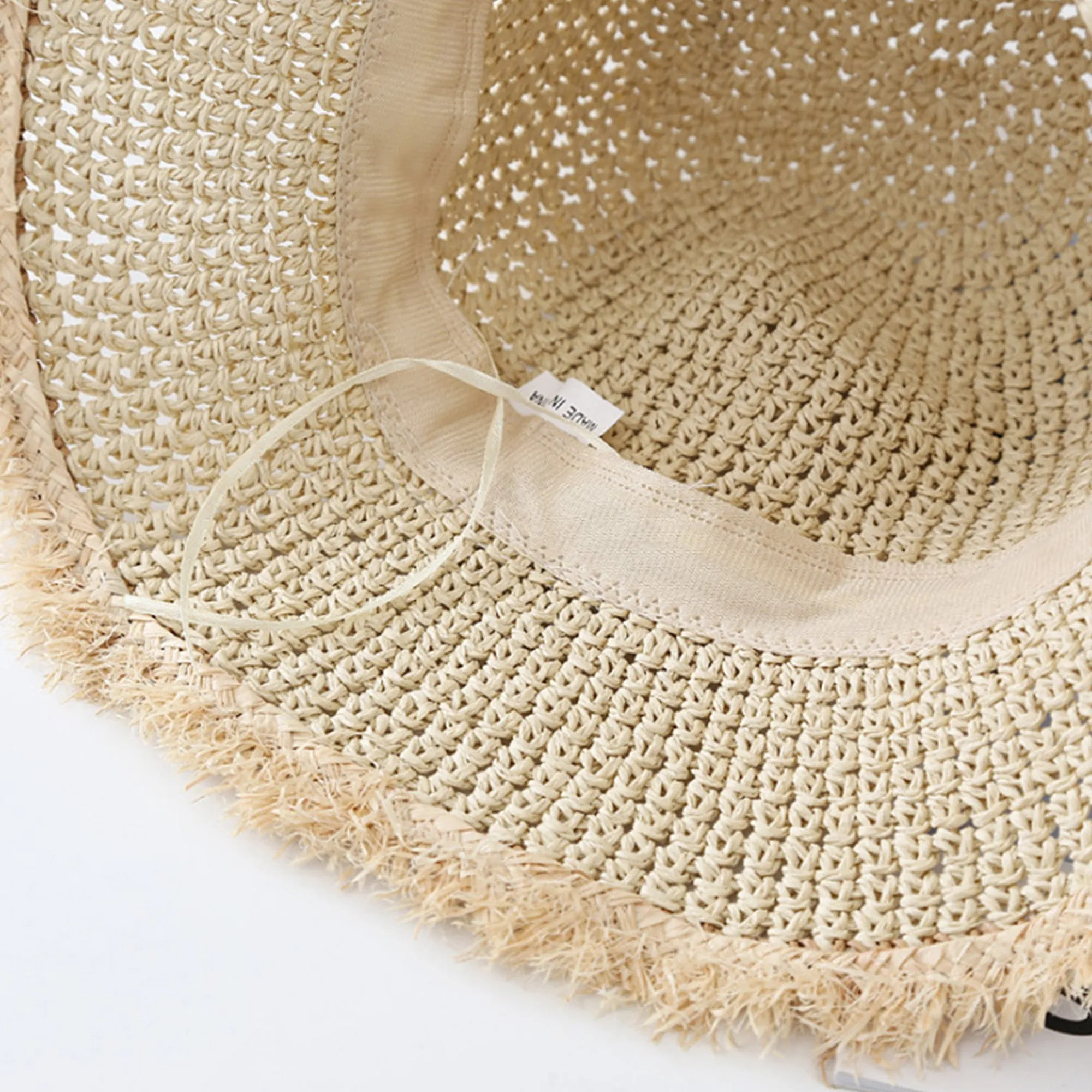 Anna-Kaci Womens Packable Straw Sun Hat Breathable Summer Beach Travel Hat sold by Anna-Kaci product image thumbnail 4