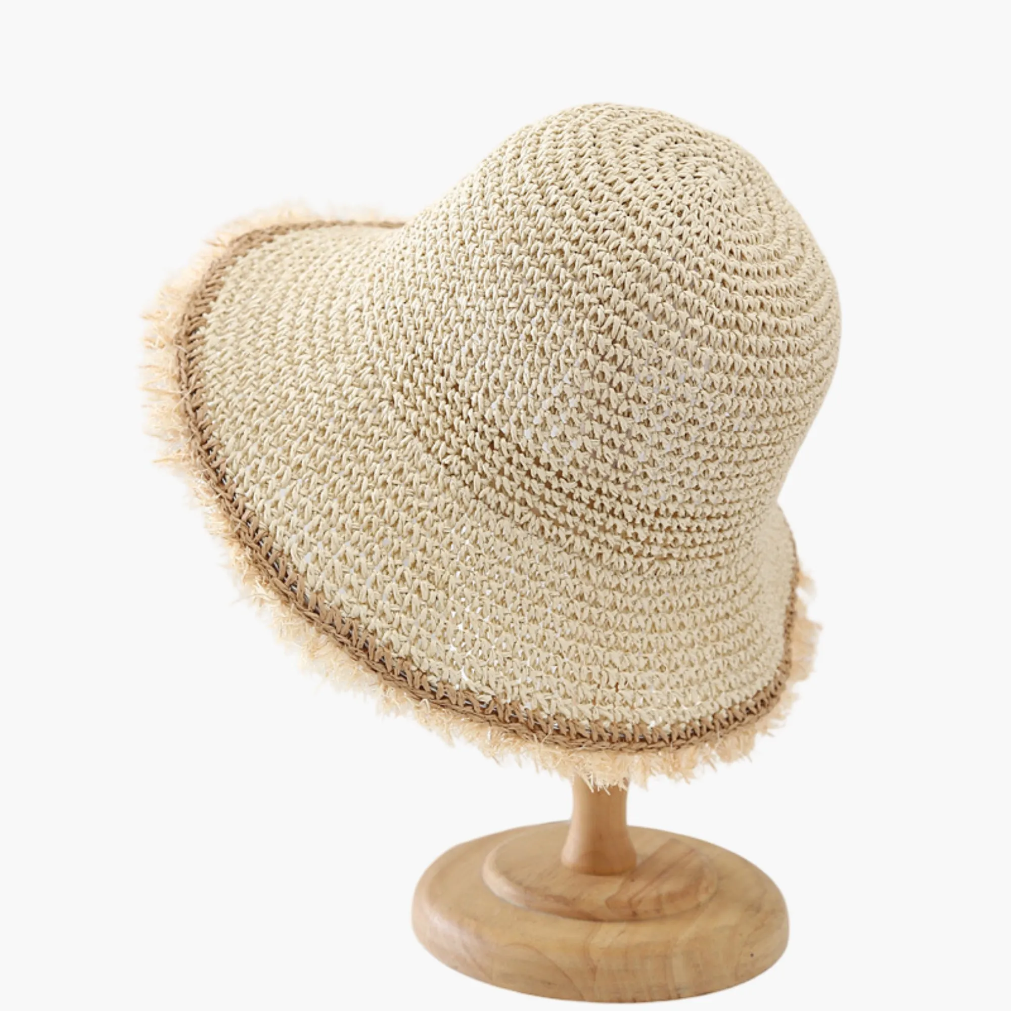 Anna-Kaci Womens Packable Straw Sun Hat Breathable Summer Beach Travel Hat sold by Anna-Kaci