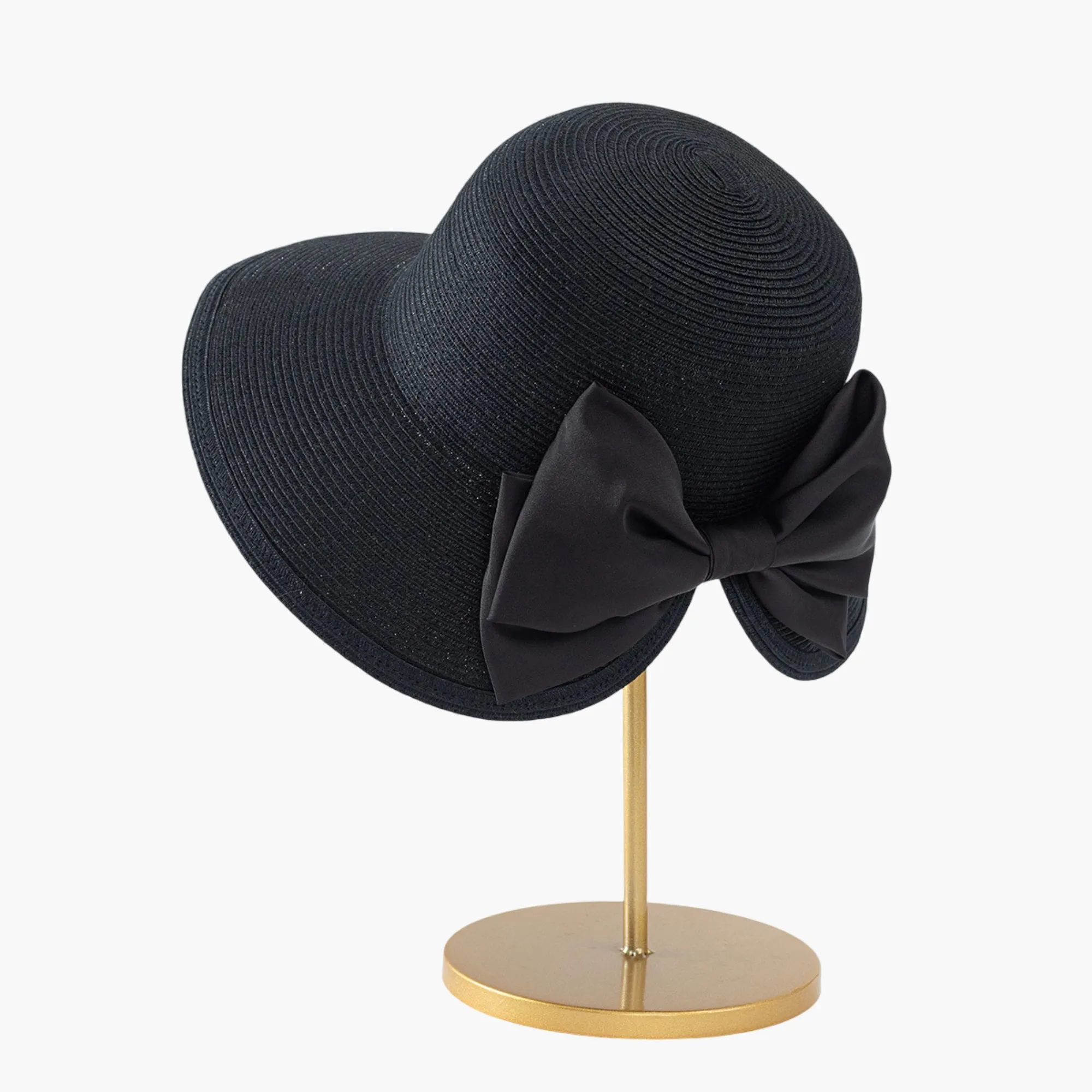 Anna-Kaci Womens Elegant Straw Sun Hat with Soft Bow Detail sold by Anna-Kaci